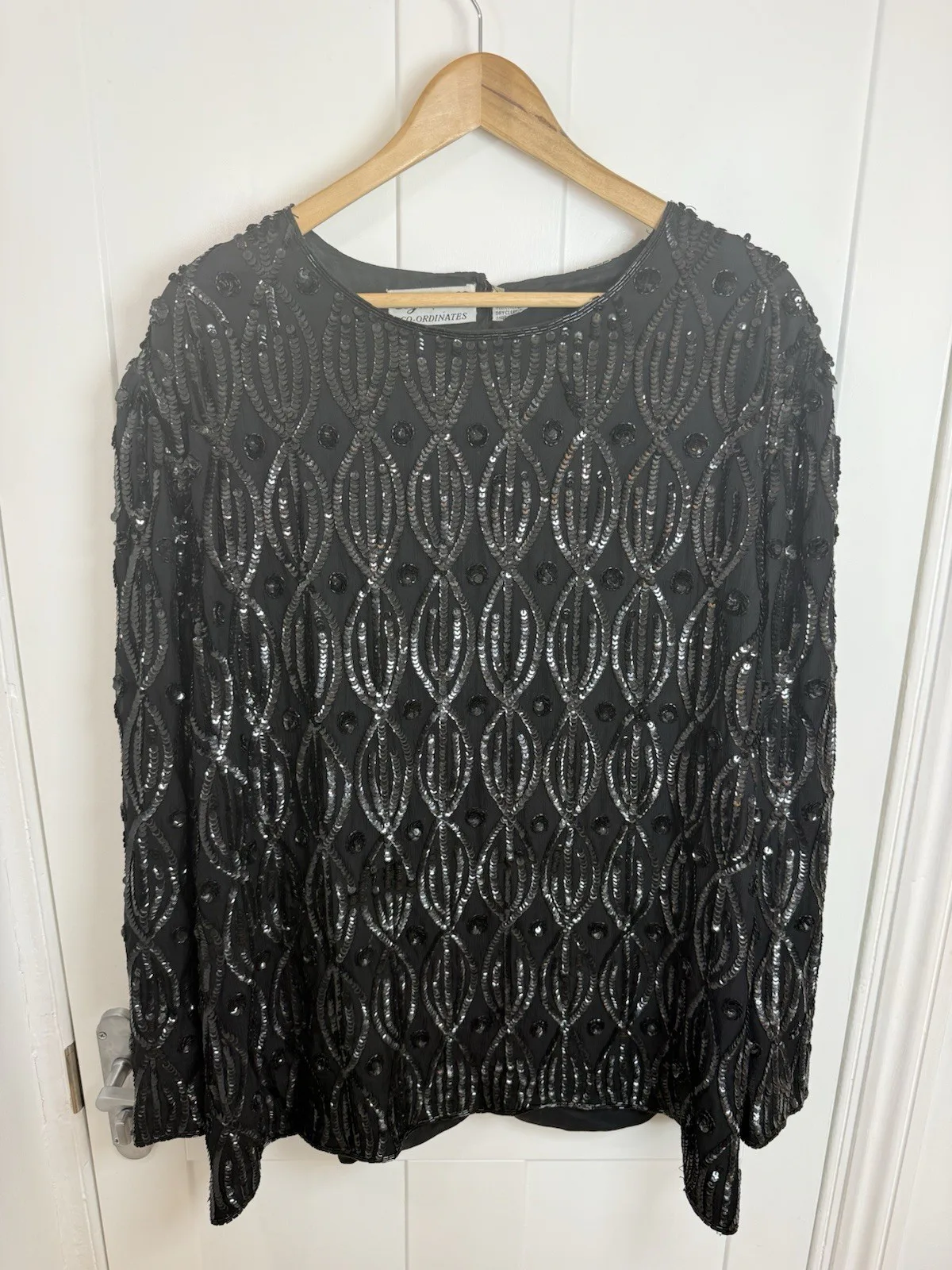 Lyndella Black 100% Silk Blouse, seller photo 1 | After the Toast, Relover