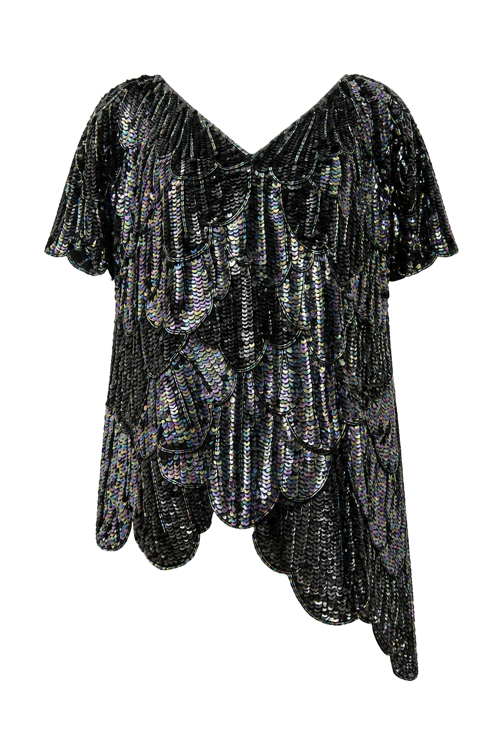 Vintage Black Silk Draped Blouse | After the Toast, Relover