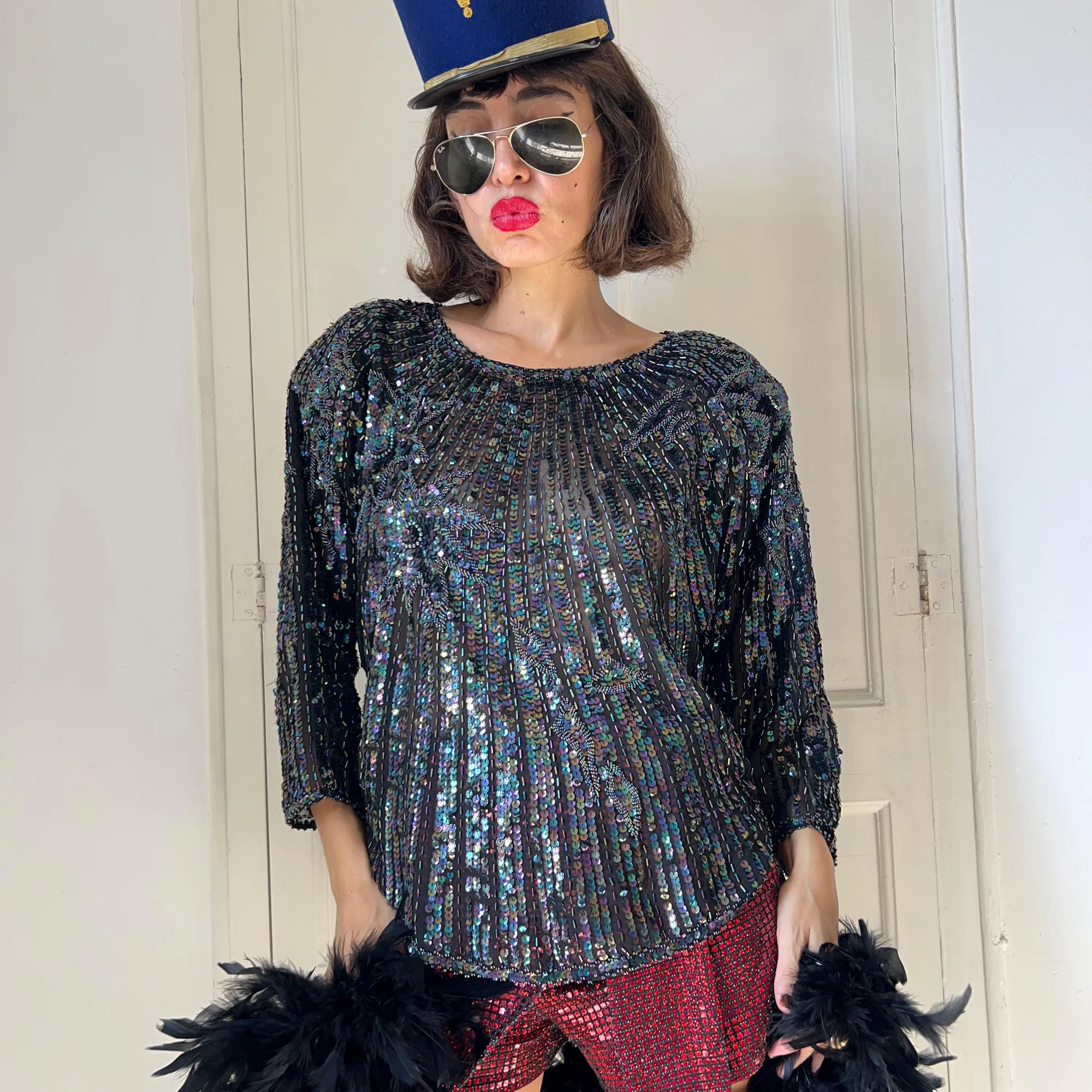Vintage Black Blouse, seller photo 1 | After the Toast, Relover