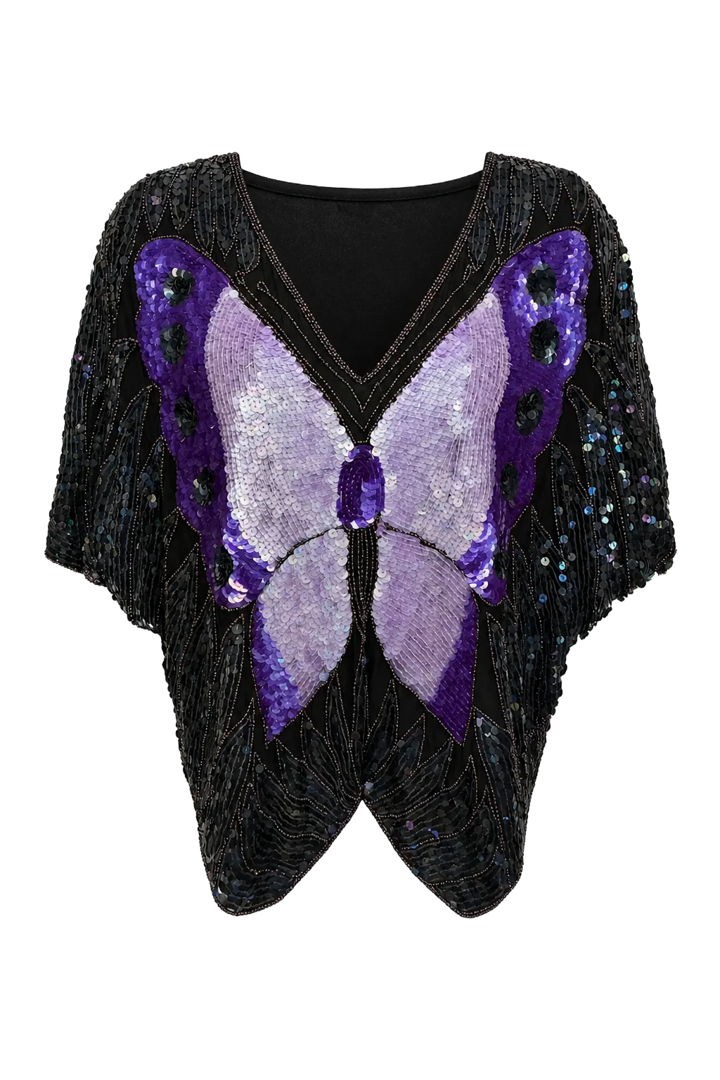 Vintage Black Silk Top (8-14) | After the Toast, Relover