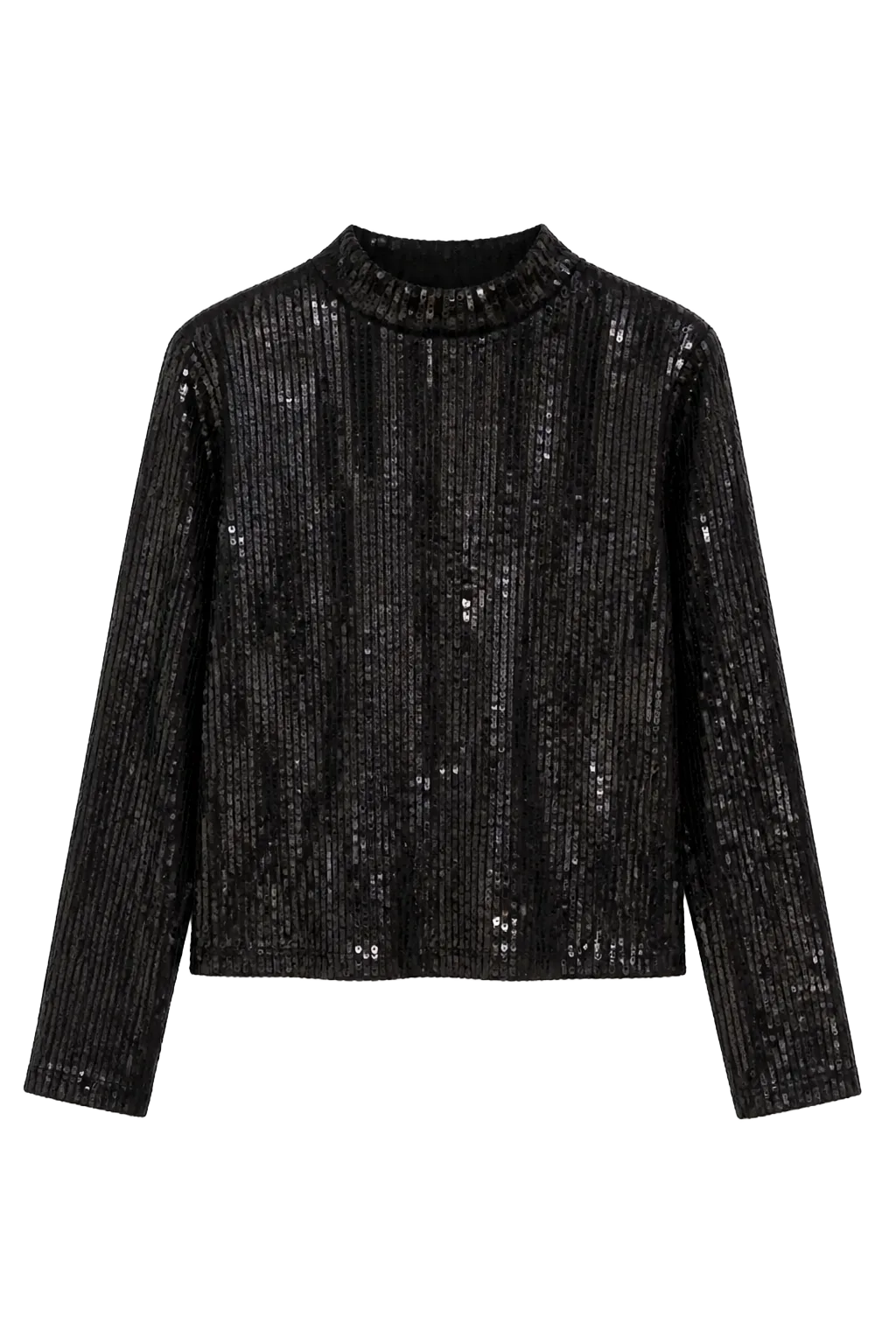 Vintage Black Polyester High-Waist Mini Blouse | After the Toast, Relover