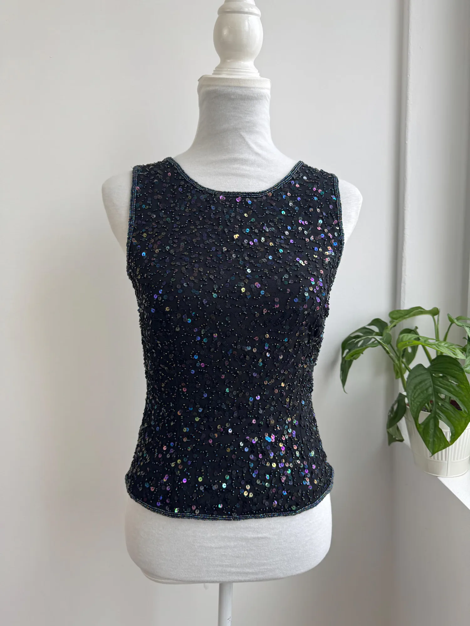 Vintage Black High-Waist Tank Top, seller photo 1 | After the Toast, Relover
