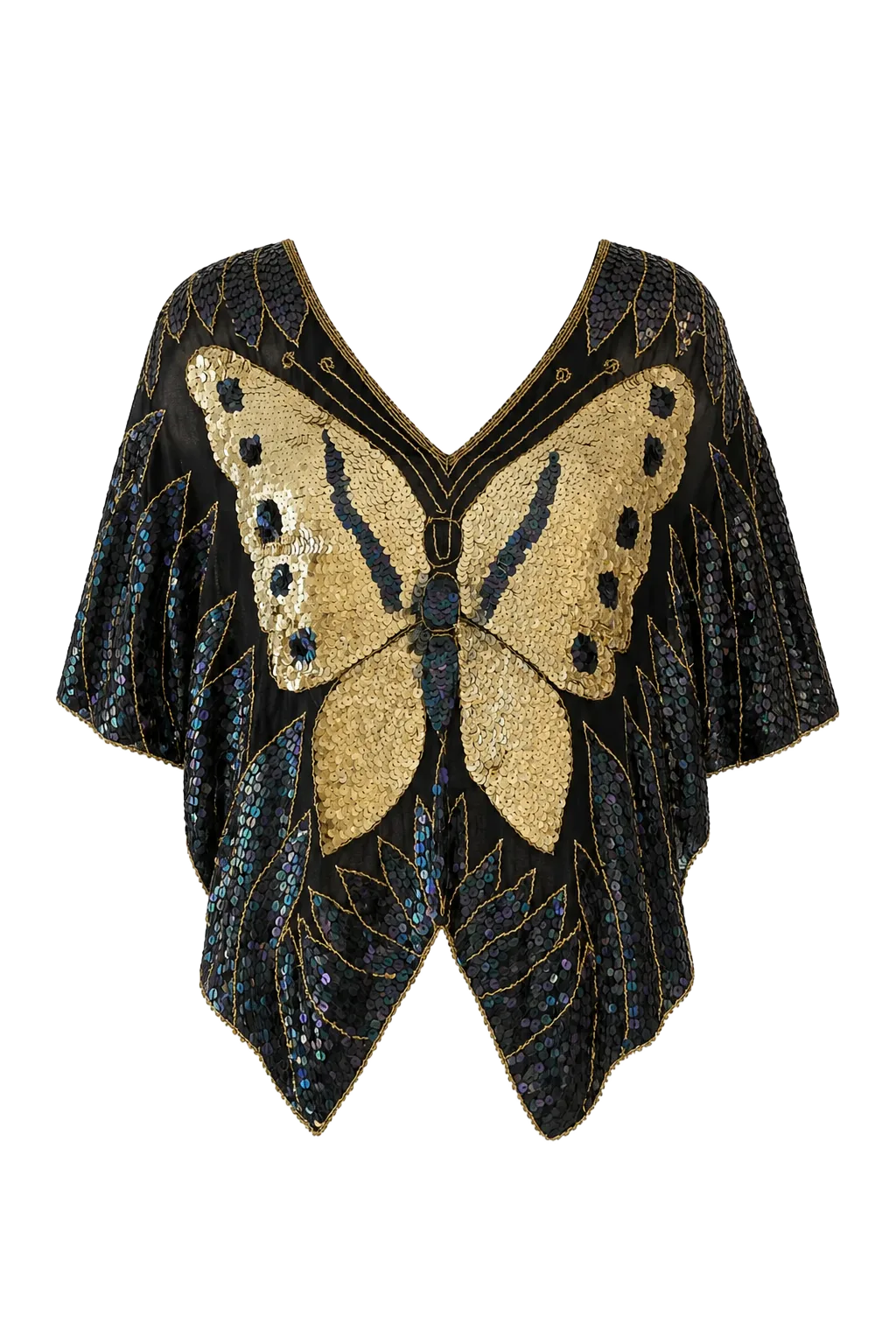 Vintage Black Silk Top (2) | After the Toast, Relover