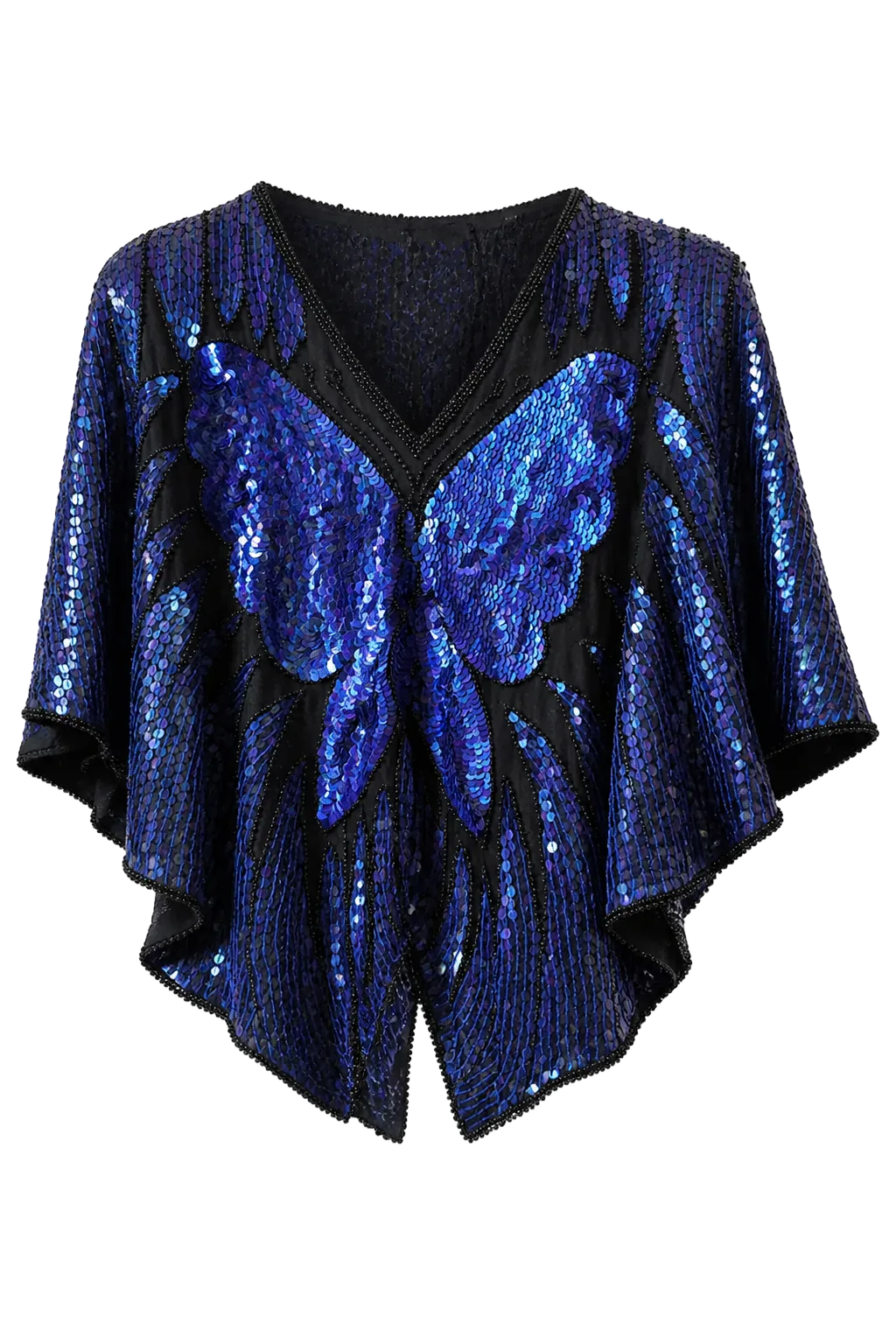 Vintage Blue Silk Cropped Top | After the Toast, Relover