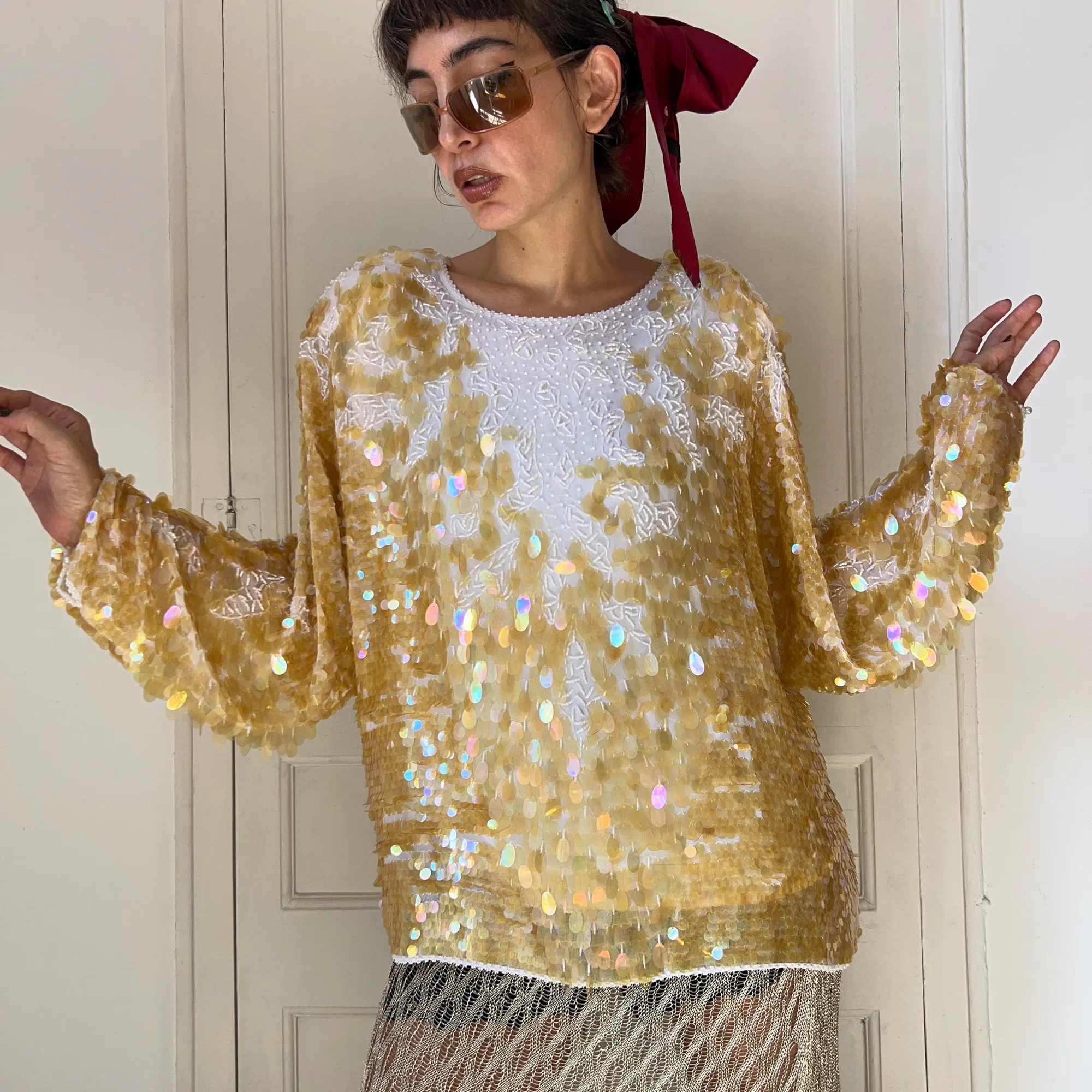 Vintage Ivory Blouse, seller photo 1 | After the Toast, Relover