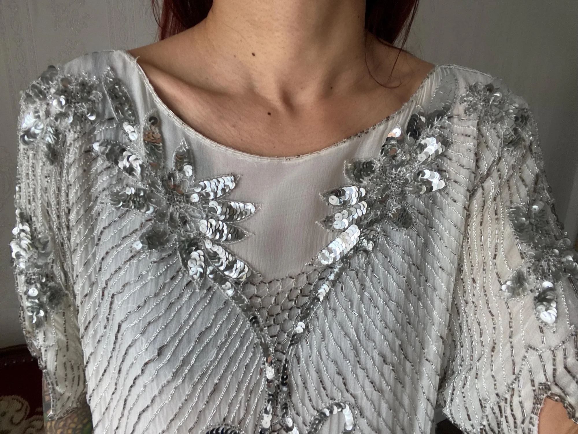 Vintage Ivory Silk Blouse, seller photo 1 | After the Toast, Relover