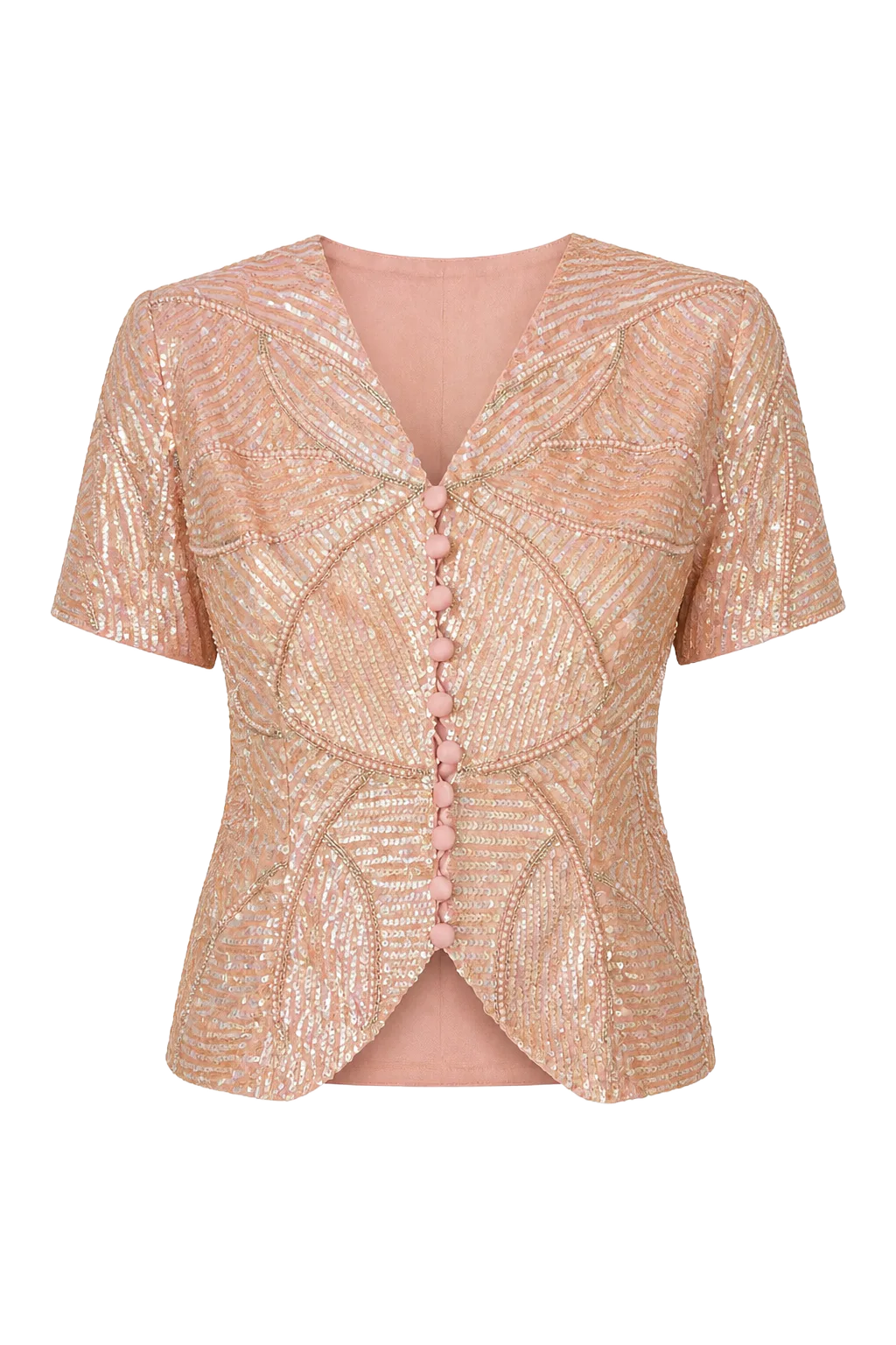 Vintage Pink V-Neck Blouse | After the Toast, Relover
