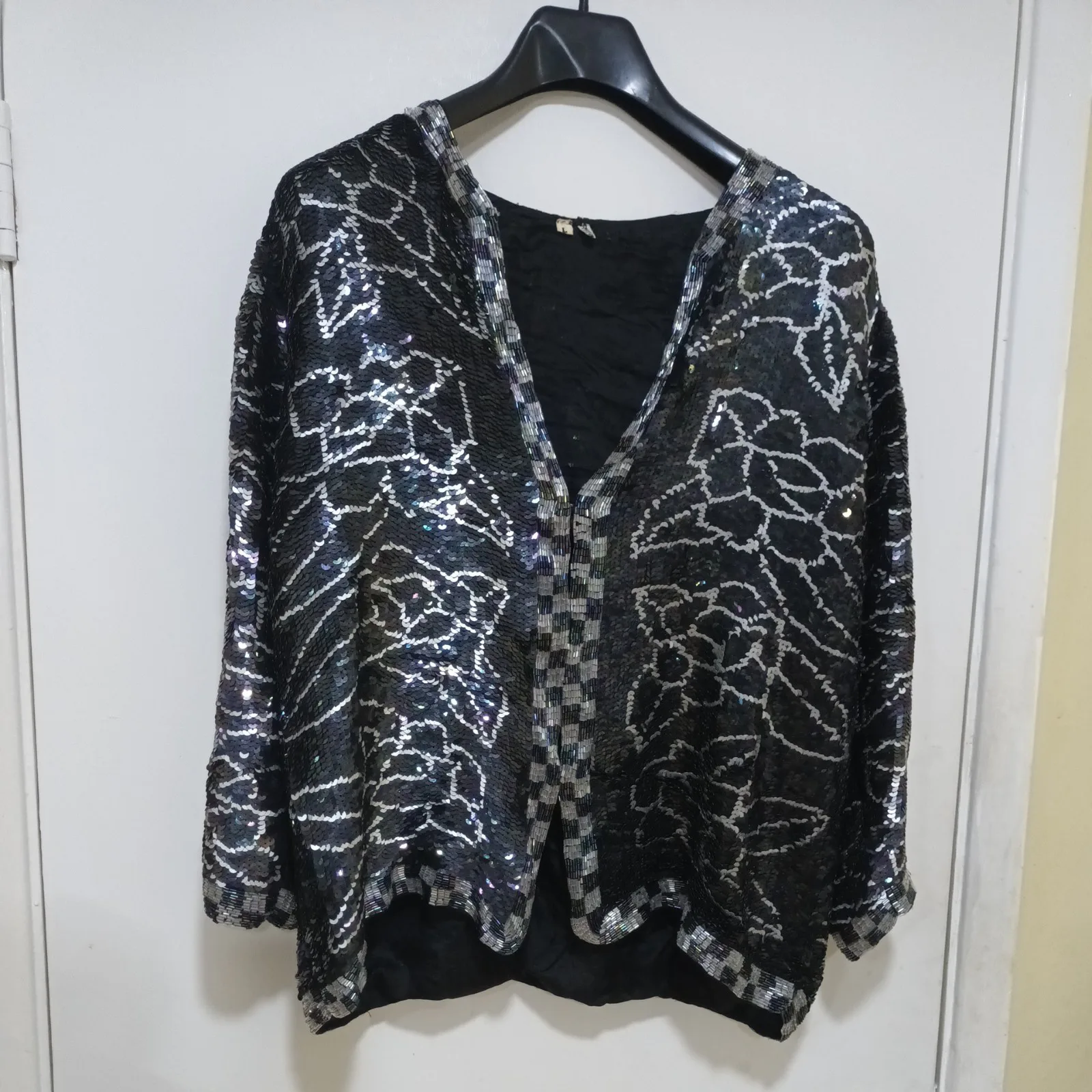Vintage Black 100% Silk Blouse, seller photo 1 | After the Toast, Relover