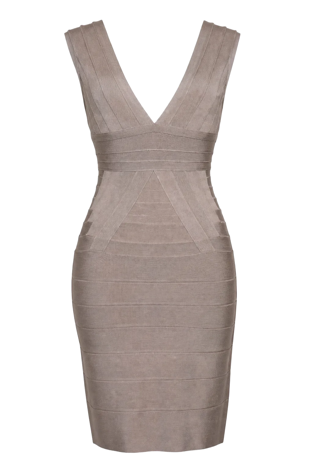 Herve Leger Beige Elastane Bandage Mini Dress (S) | The Body Line, Relover
