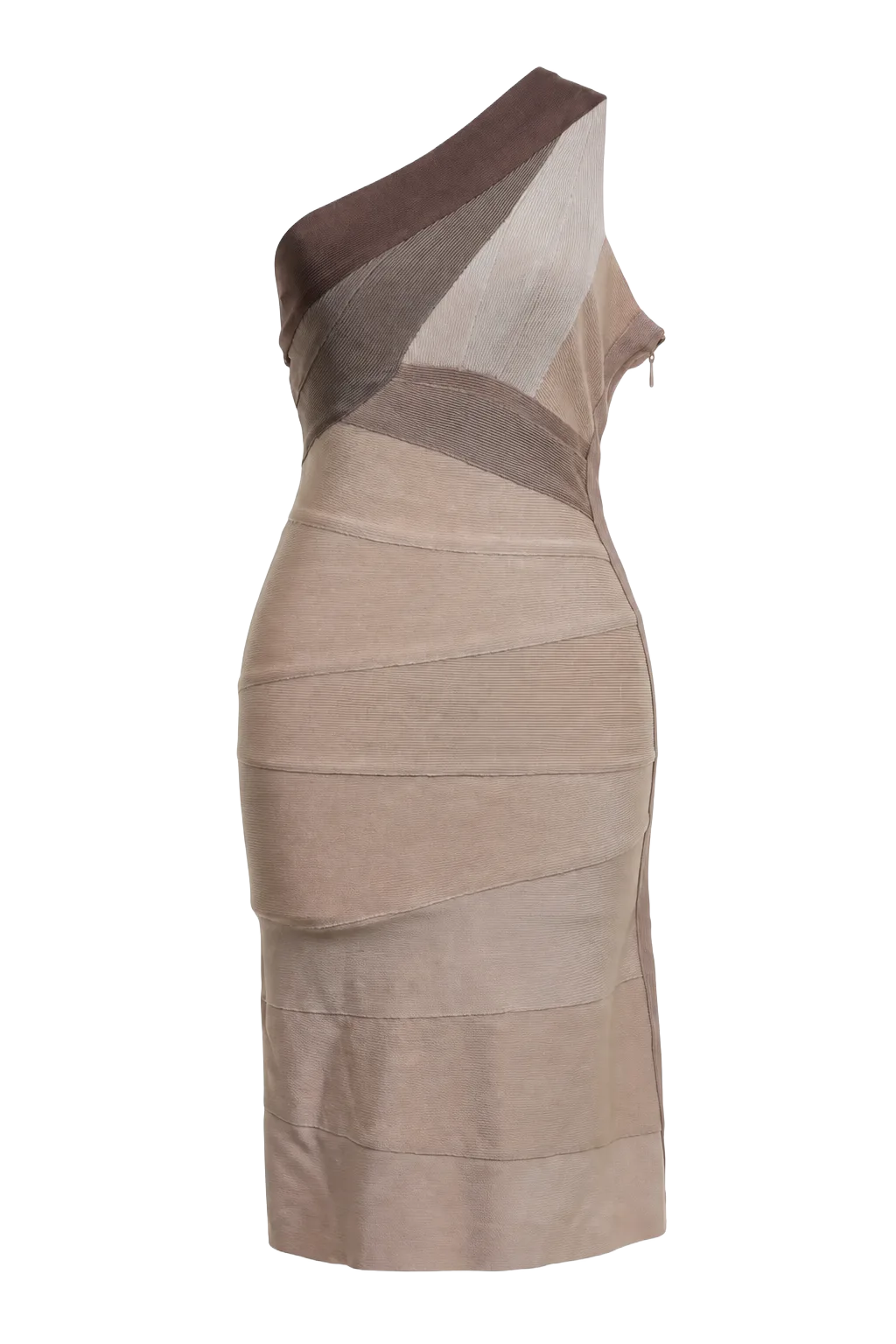 Herve Leger Brown Elastane Bandage Midi Dress | The Body Line, Relover