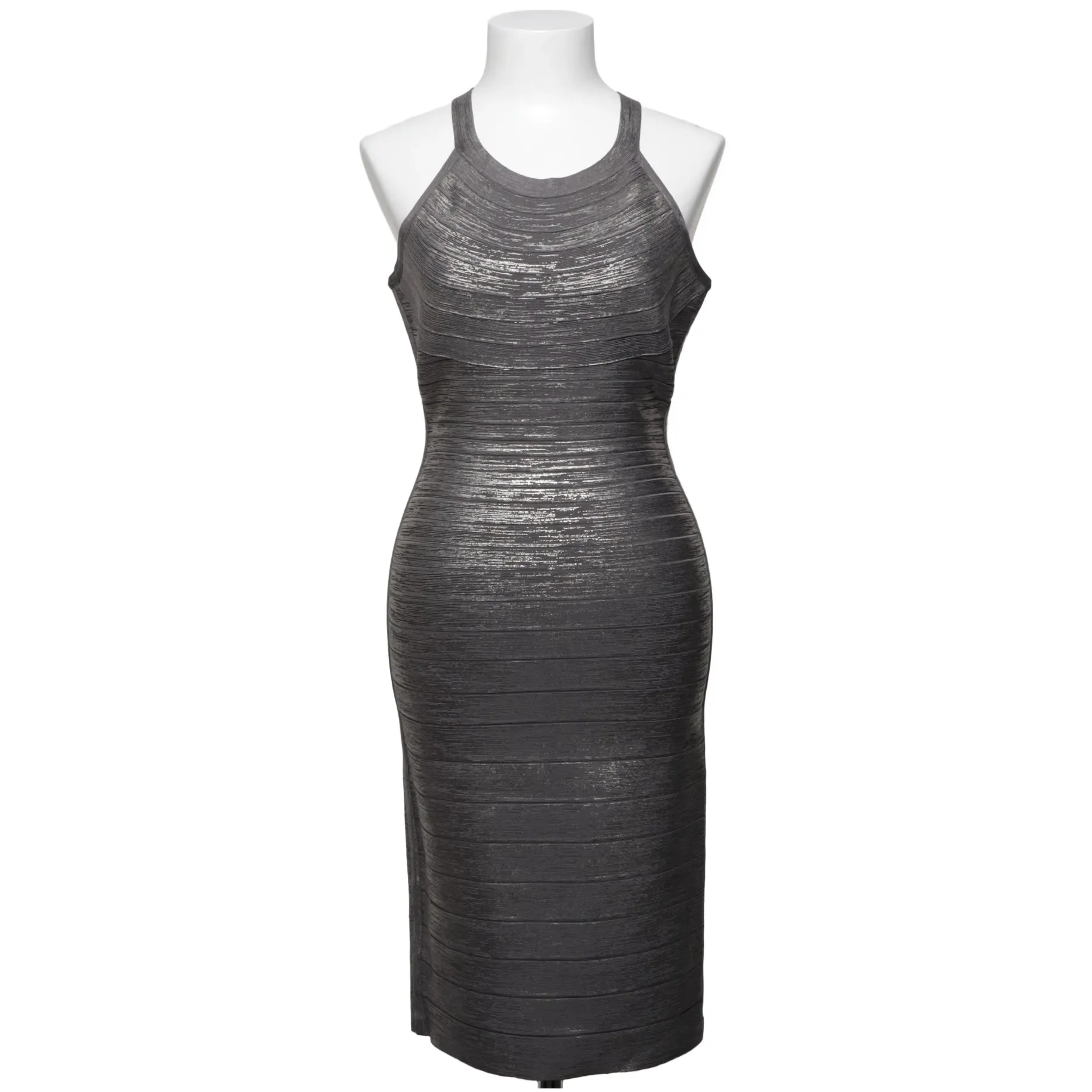 Herve Leger Gray Elastane Bandage Mini Dress, seller photo 1 | The Body Line, Relover