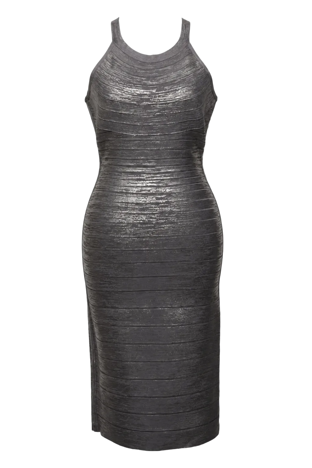 Herve Leger Gray Elastane Bandage Mini Dress | The Body Line, Relover