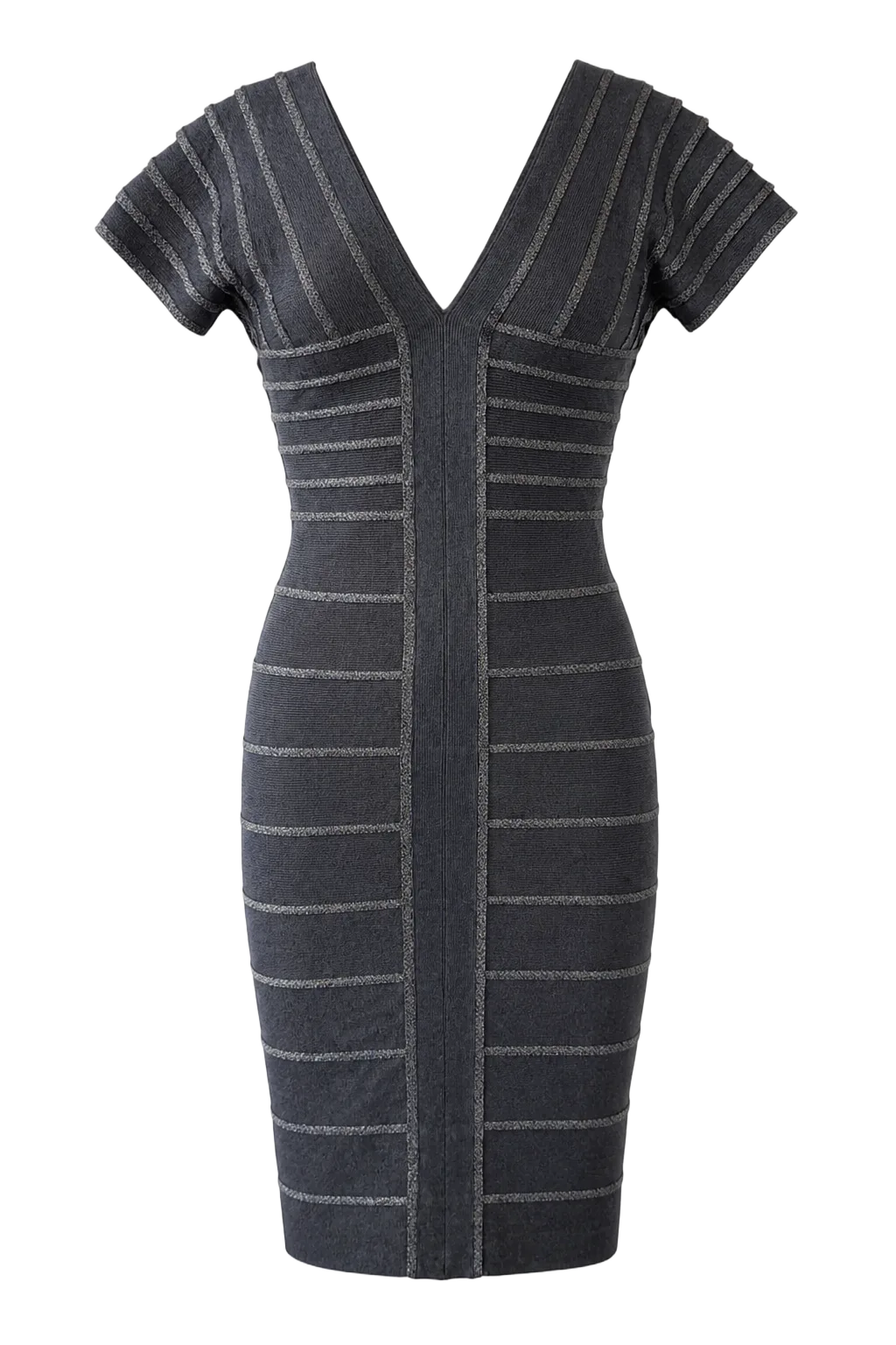 Herve Leger Grey 90% Rayon Bandage Dress | The Body Line, Relover
