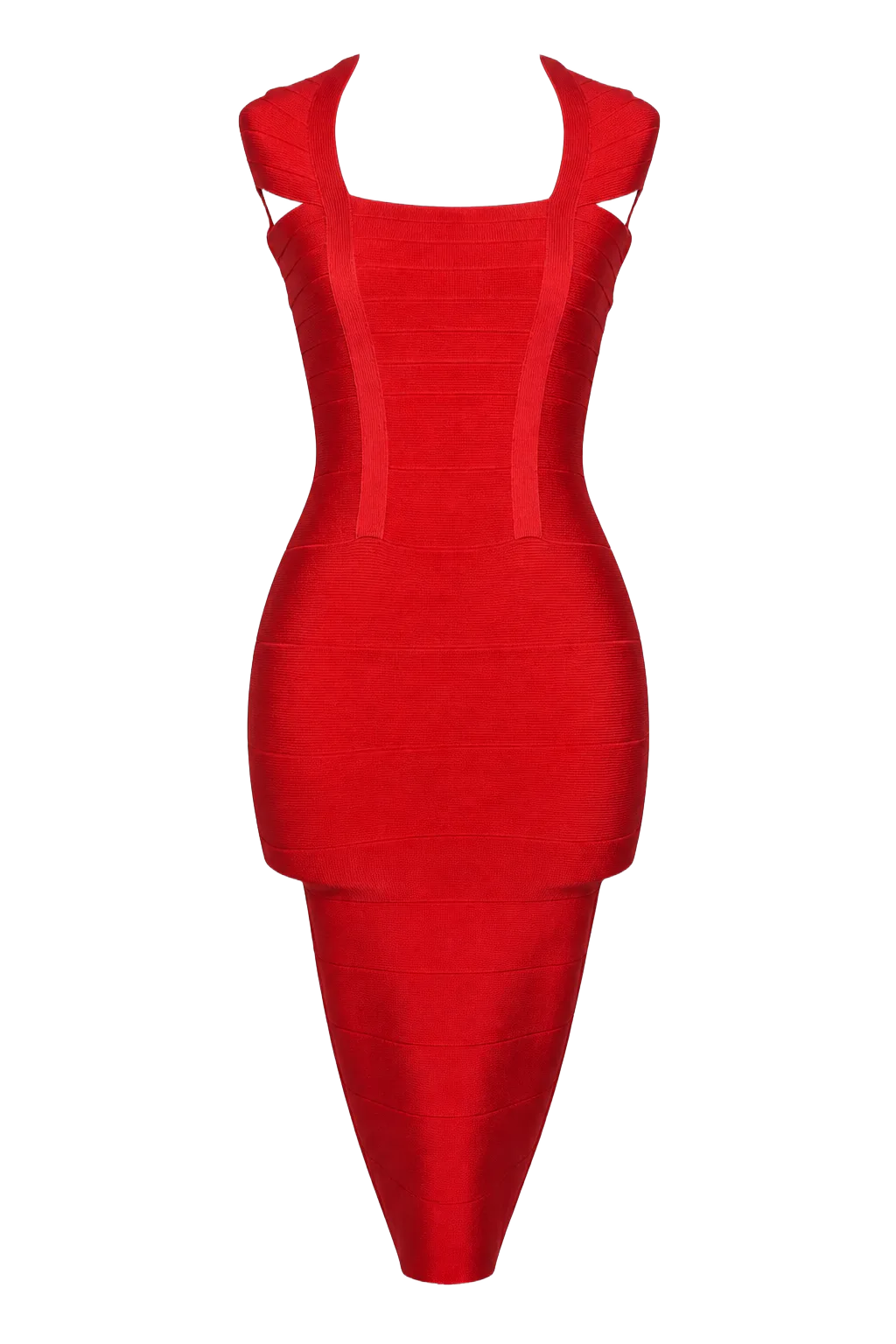 Herve Leger Red Elastane Bandage Mini Dress | The Body Line, Relover