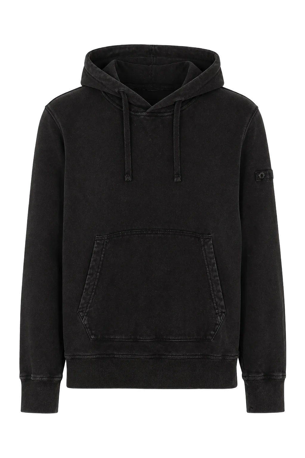Stone Island Black Cotton Top (S) | The Borrowed Hood, Relover