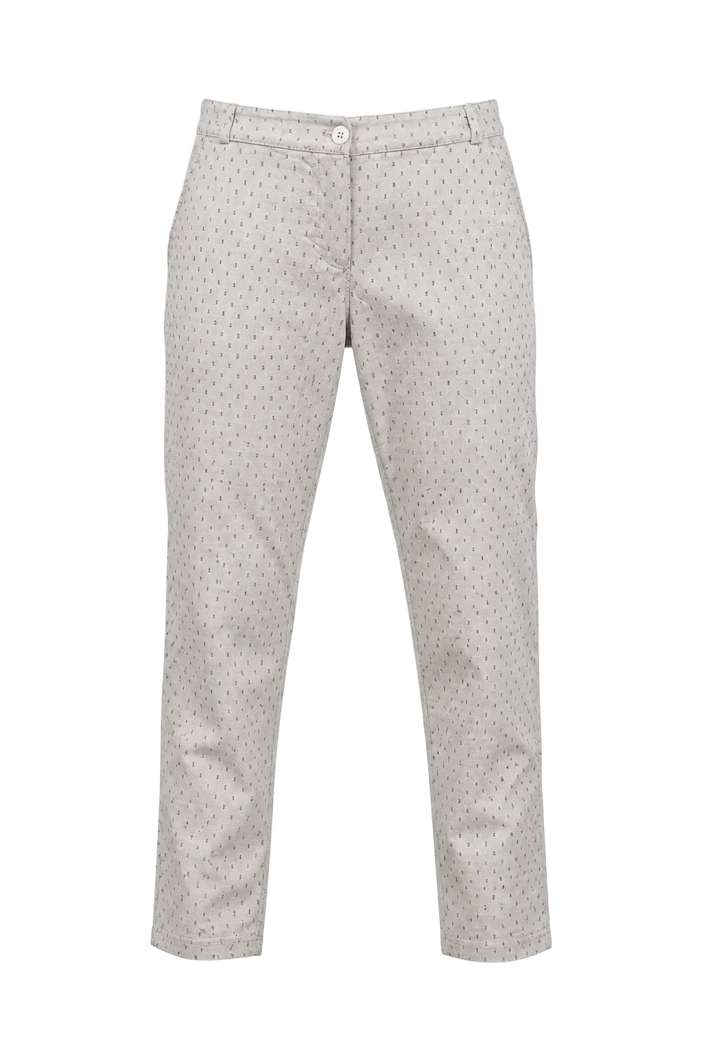 Sartorial Vintage Beige Cotton Made in Italy Cigarette Trousers | The Capri Pant, Relover