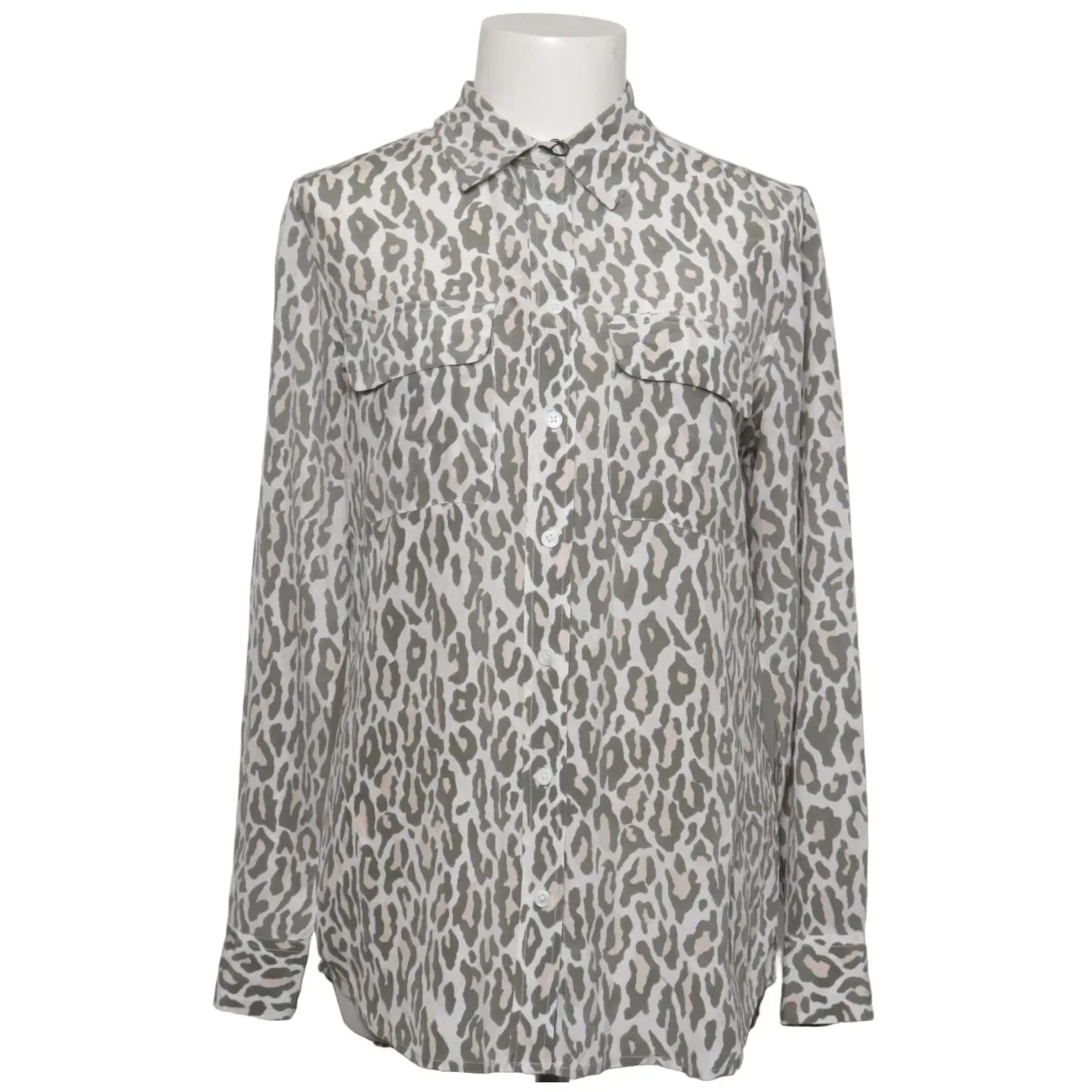 Equipment Femme Gray Silk Blouse, seller photo 1 | The Dressy Silk Blouse, Relover