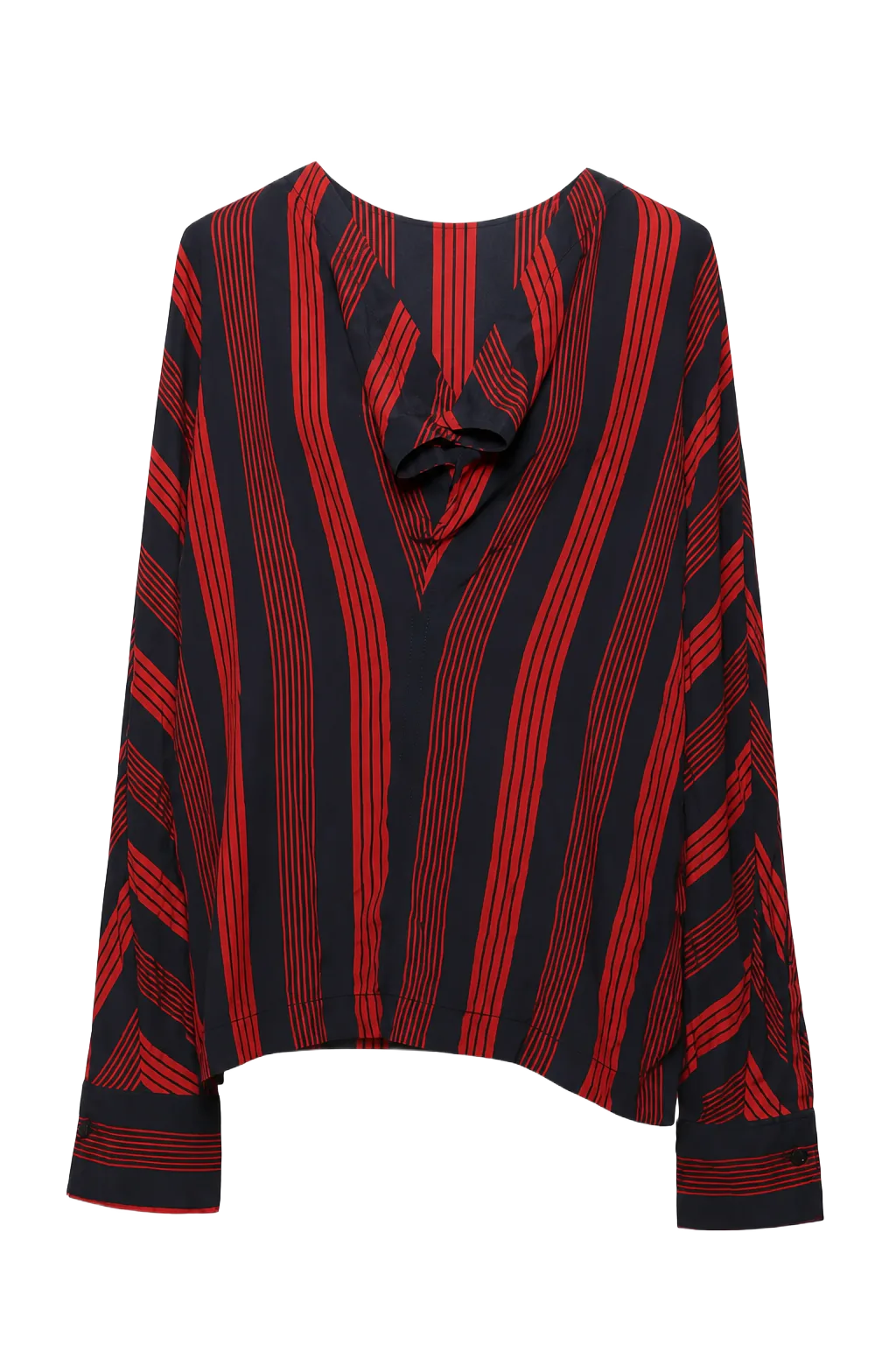 Joseph Red Silk V-Neck Top | The Dressy Silk Blouse, Relover