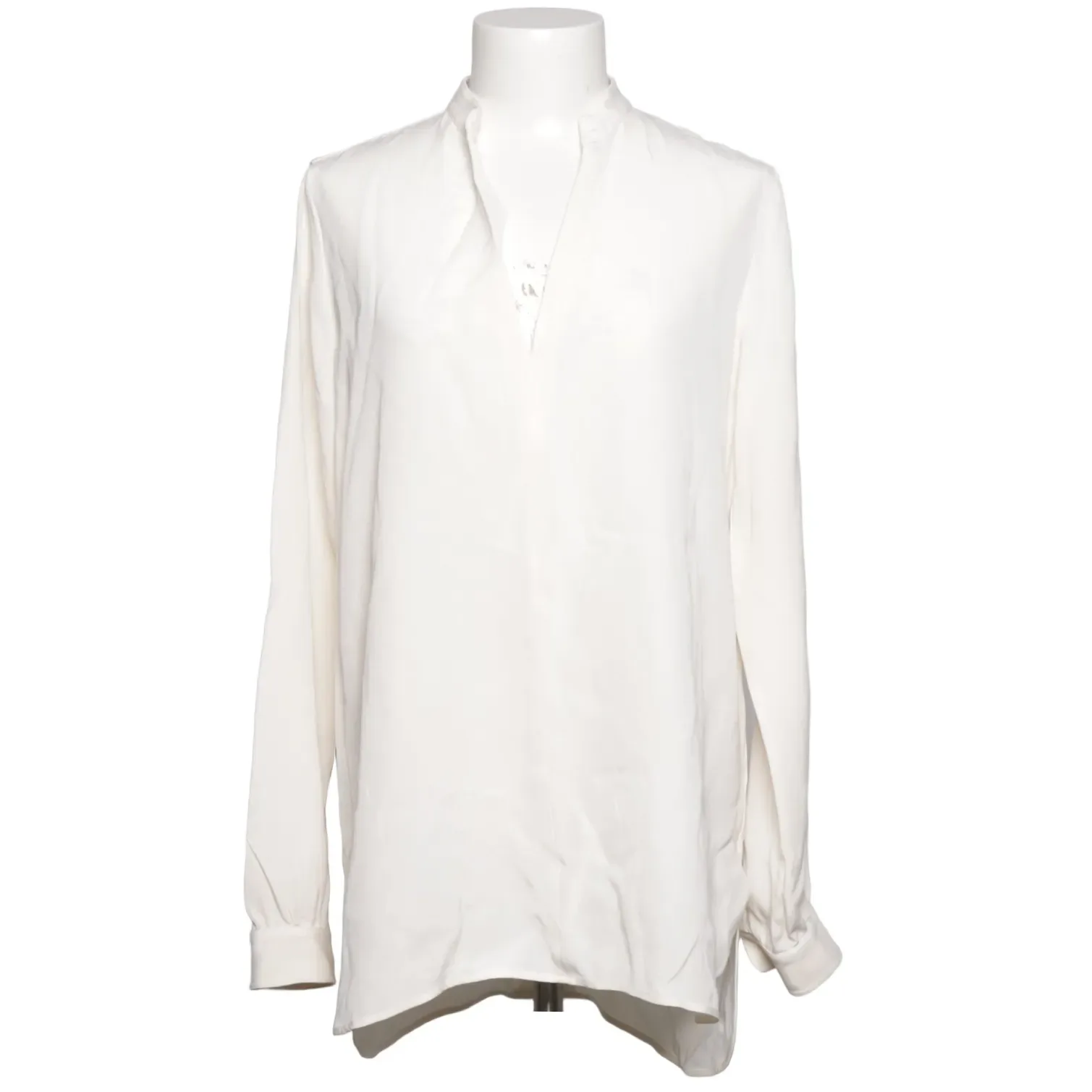 Joseph White Silk V-Neck Blouse, seller photo 1 | The Dressy Silk Blouse, Relover