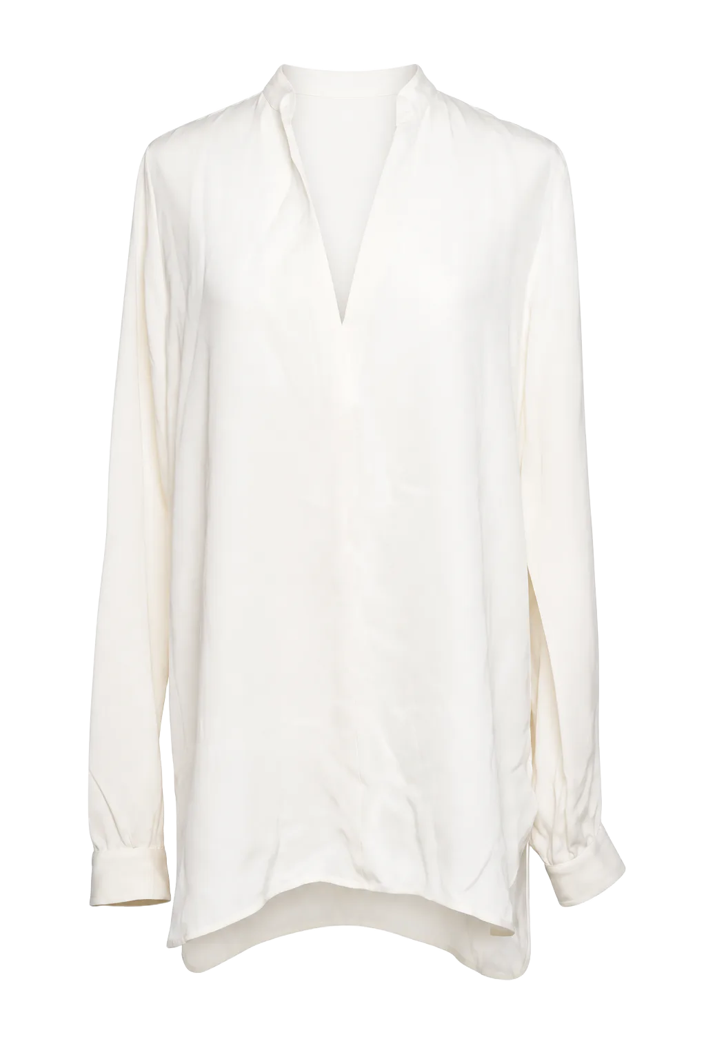Joseph White Silk V-Neck Top | The Dressy Silk Blouse, Relover