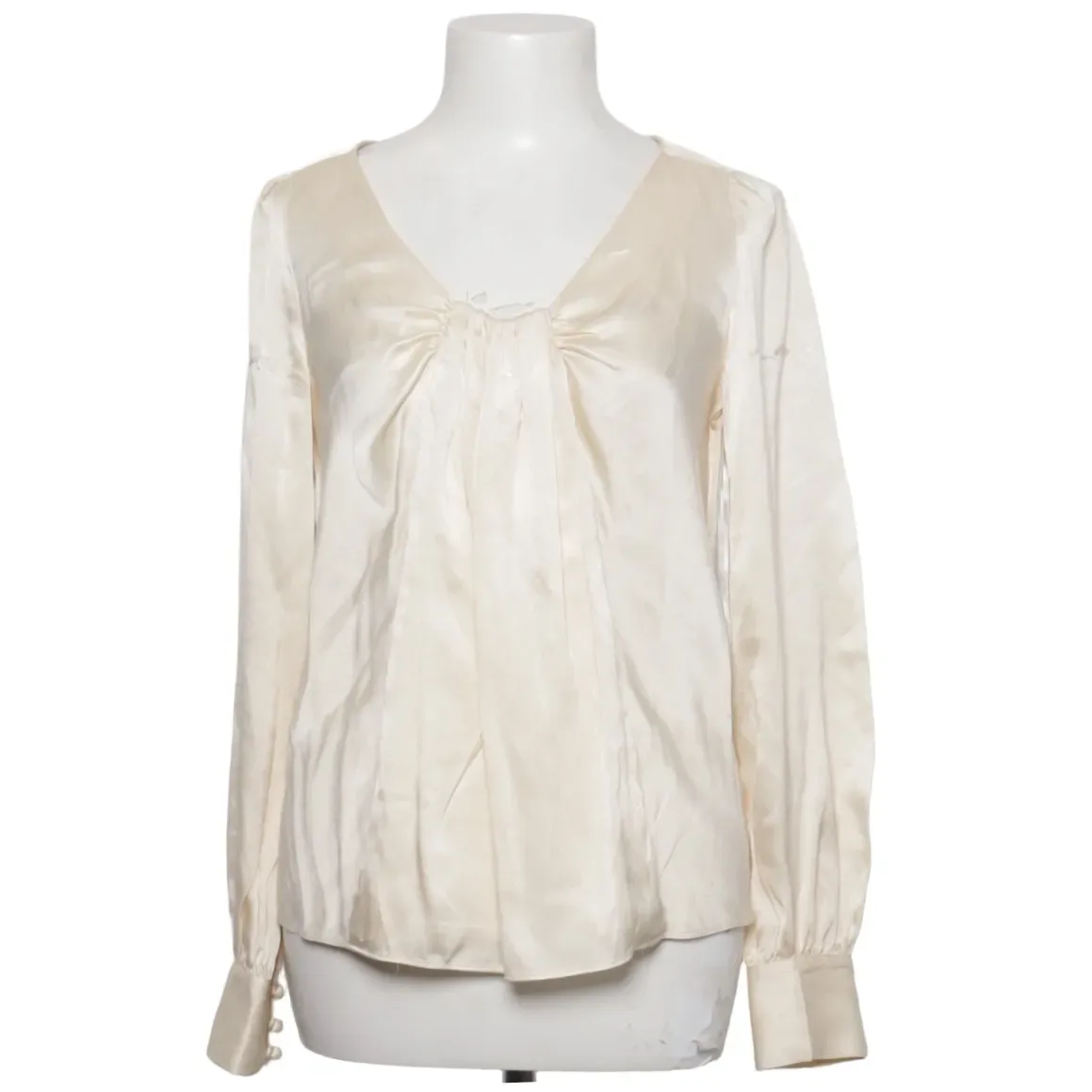 L.K. Bennett Beige Silk Blouse, seller photo 1 | The Dressy Silk Blouse, Relover