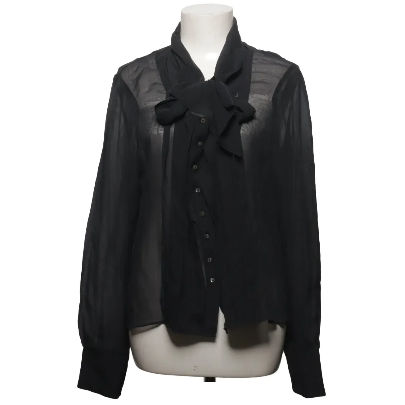 L.K. Bennett Black Silk Blouse, seller photo 1 | The Dressy Silk Blouse, Relover