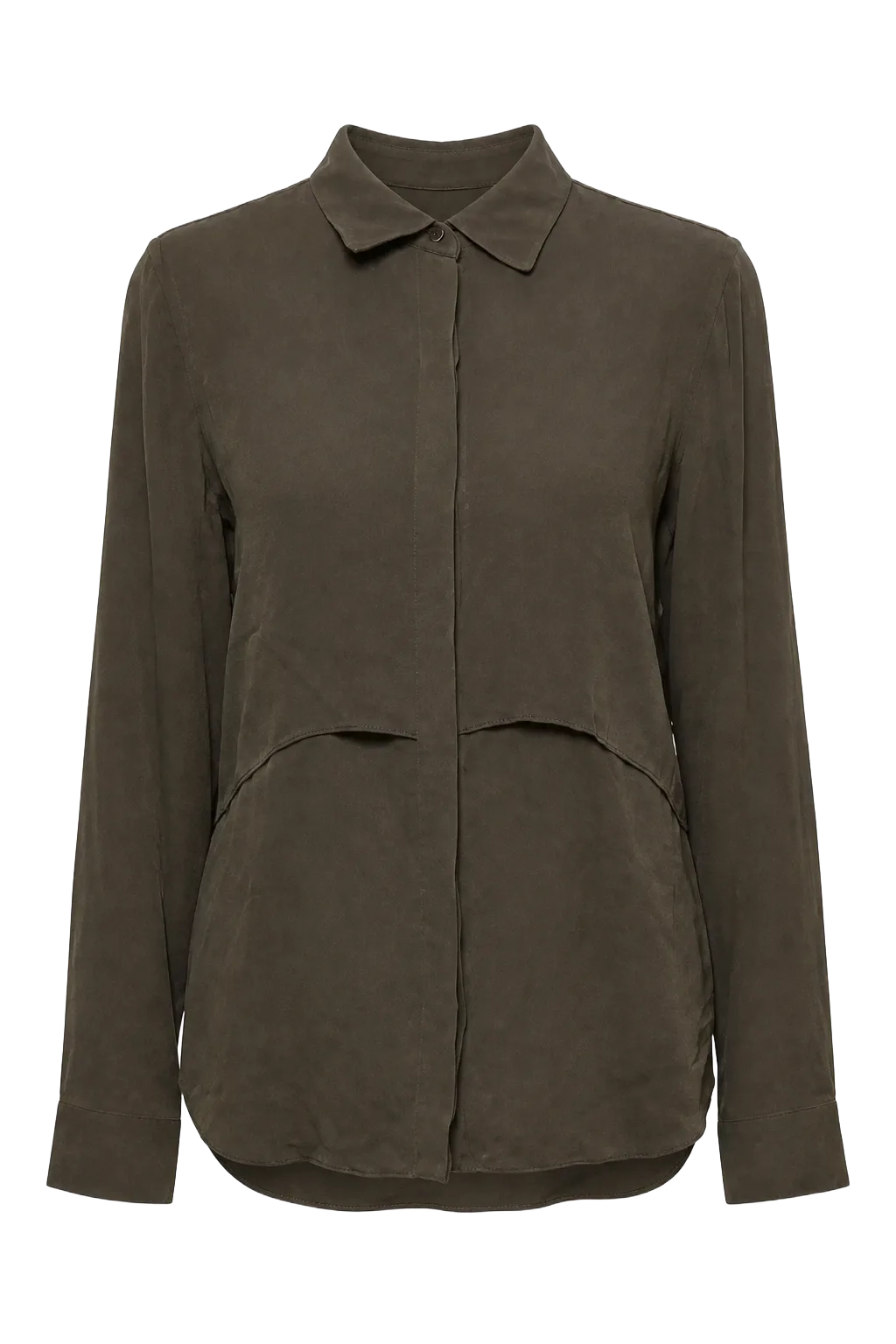 Theory Green Silk Top | The Dressy Silk Blouse, Relover