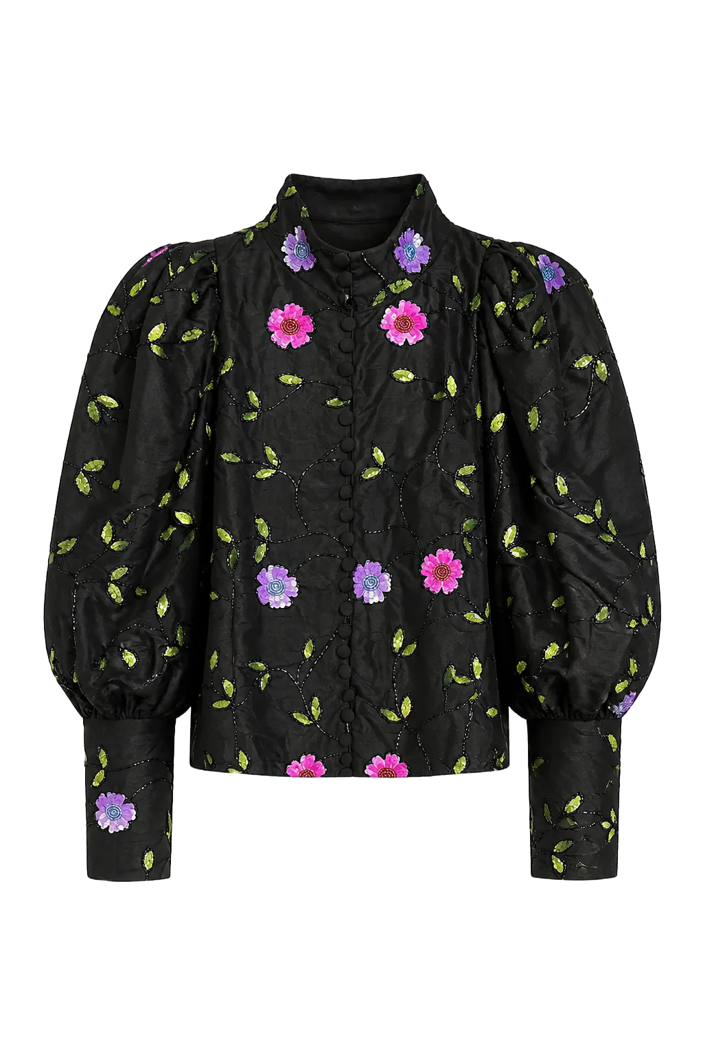 Vintage Zijden Puff Sleeve Top | The Dressy Silk Blouse, Relover