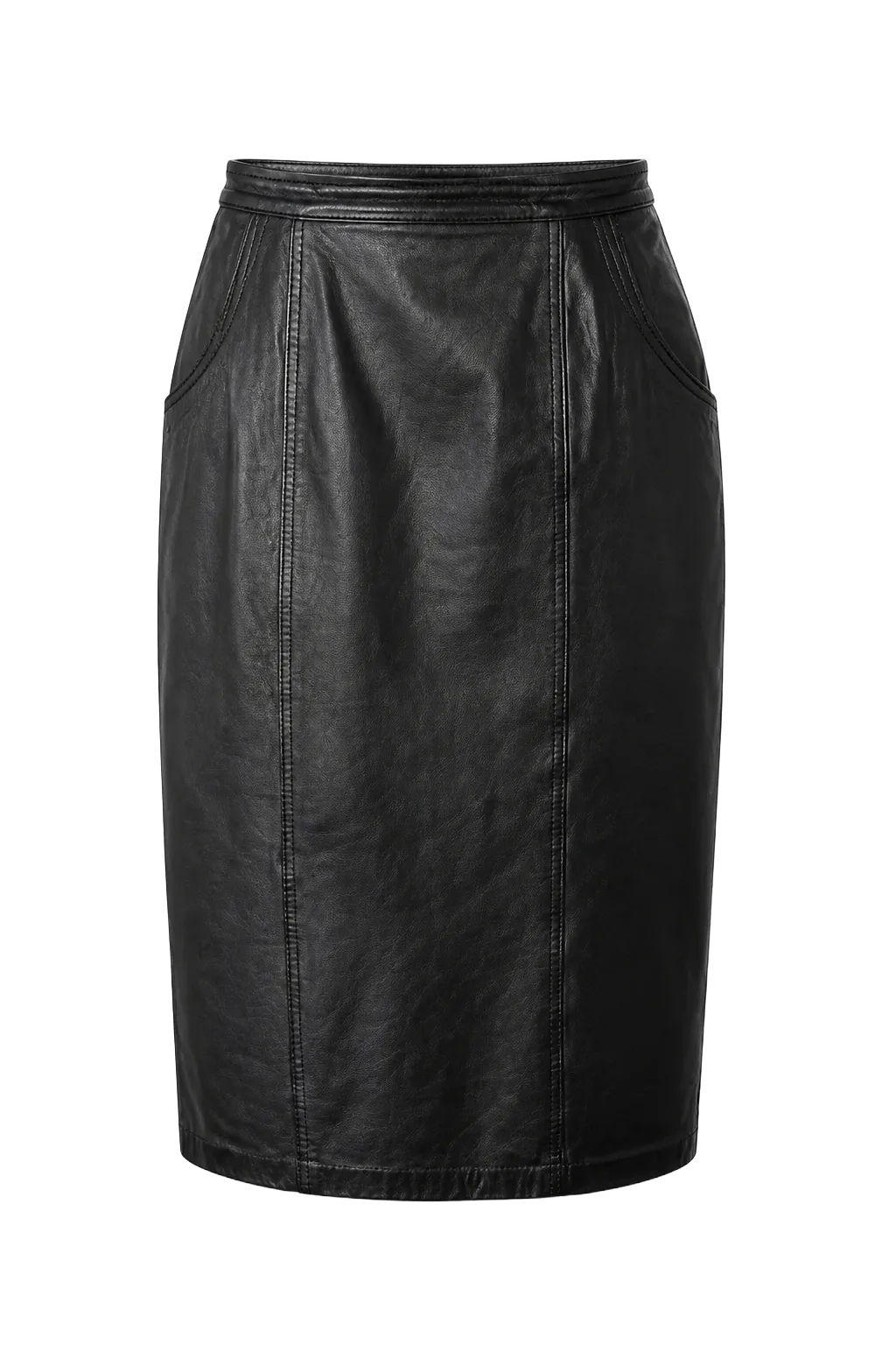 Midi Pencil Skirt M (label 38) Leather | The Leather Pencil, Relover