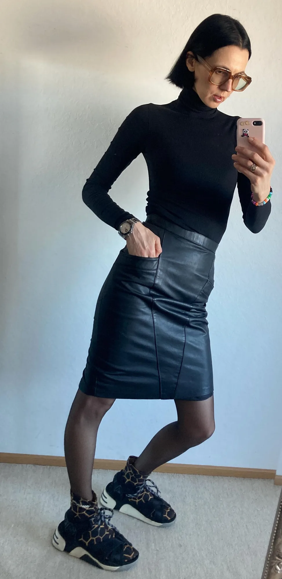 Midi Pencil Skirt XS/S (EU 34-36) Black, seller photo 1 | The Leather Pencil, Relover