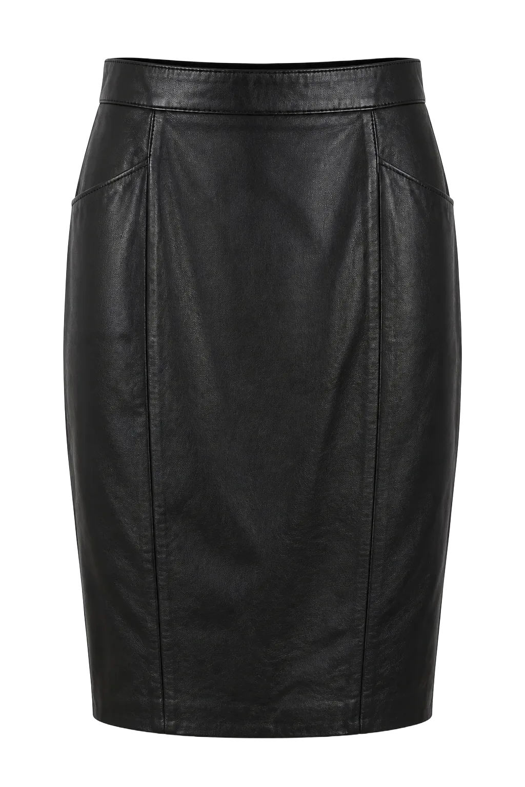Midi Pencil Skirt XS/S (EU 34-36) Black | The Leather Pencil, Relover