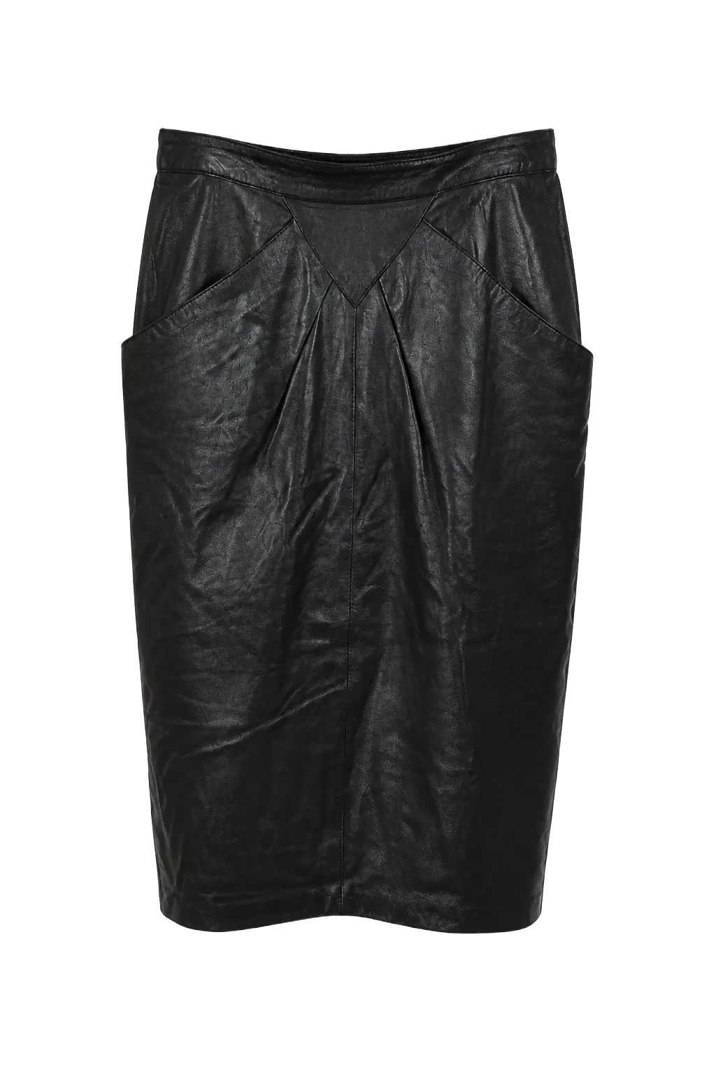 Second Hand Midi Skirt M Leather | The Leather Pencil, Relover