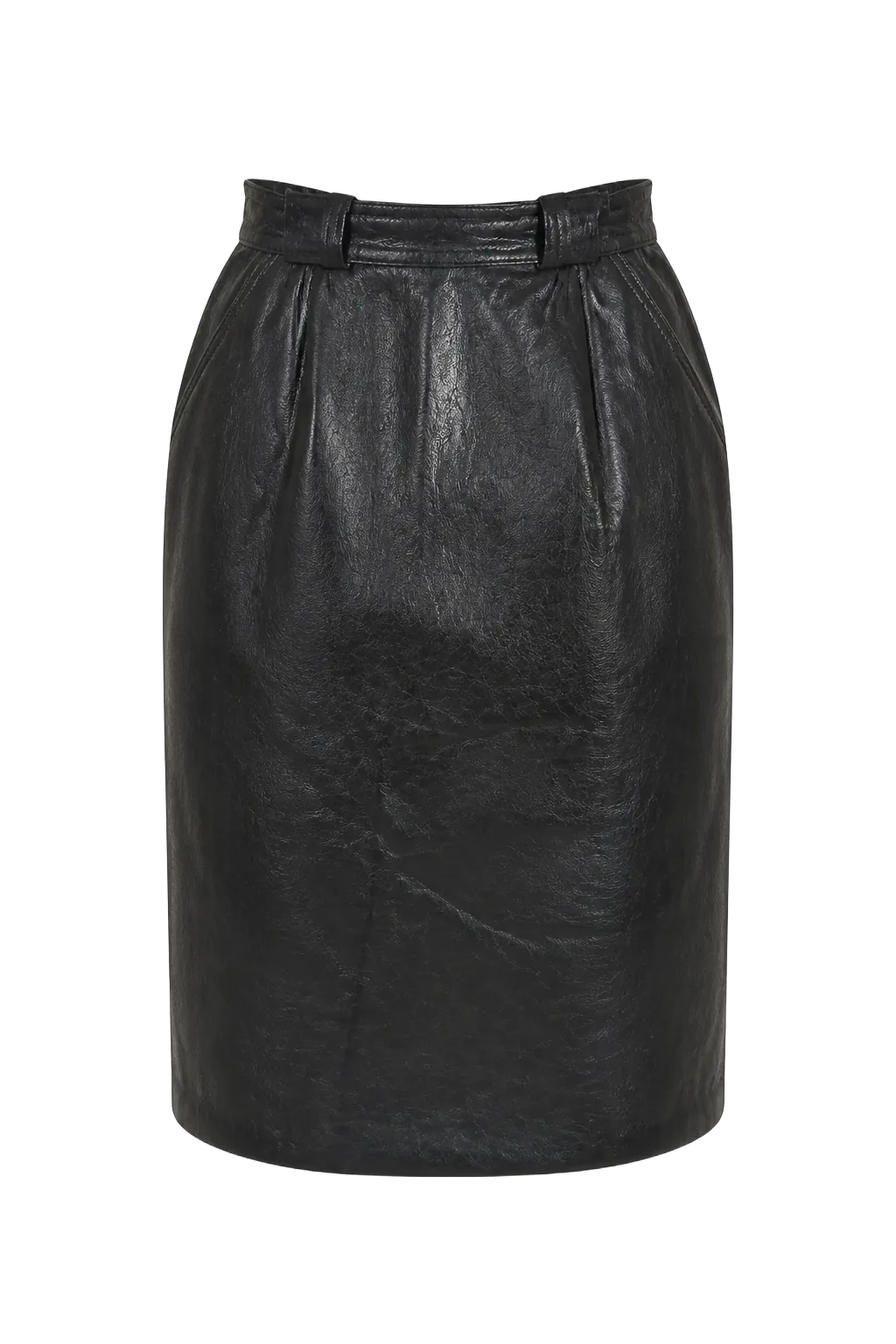 Second Hand Midi Skirt S Black | The Leather Pencil, Relover