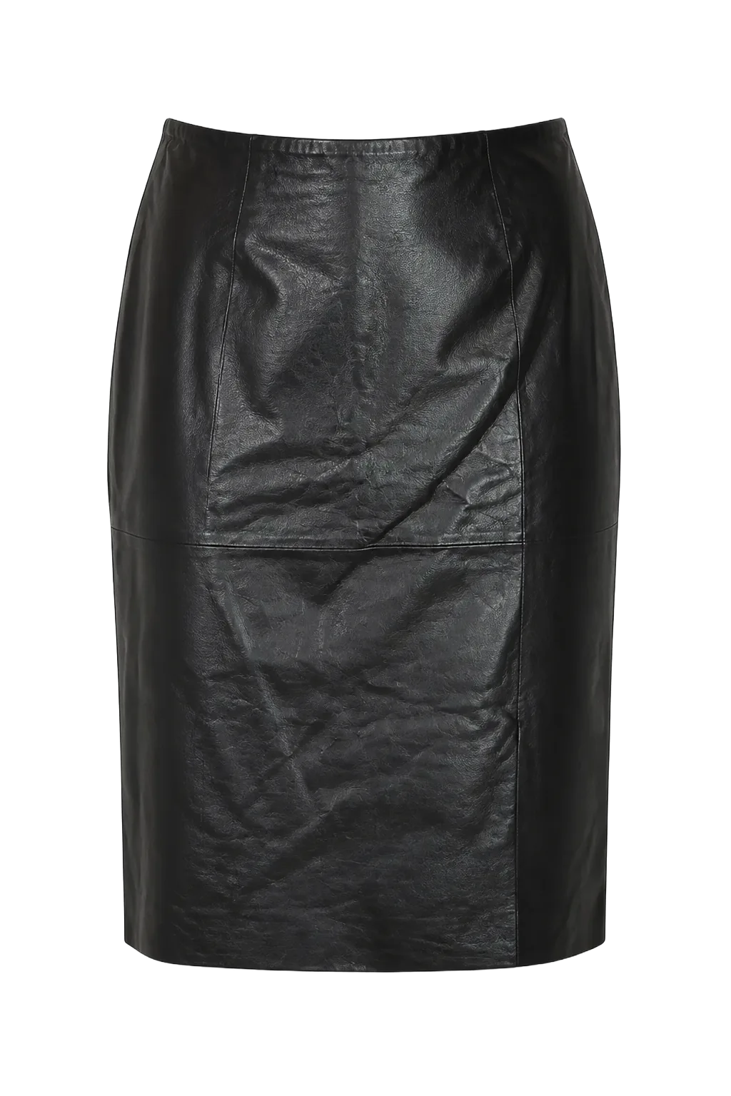 Second Hand Midi Skirt UK 14 (EU 42) Black | The Leather Pencil, Relover