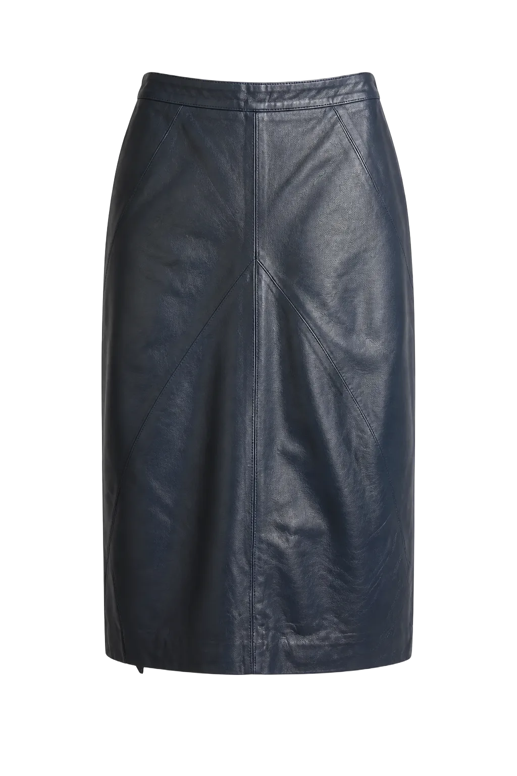 Second Hand Pencil Skirt S/M (EU 36) Blue | The Leather Pencil, Relover
