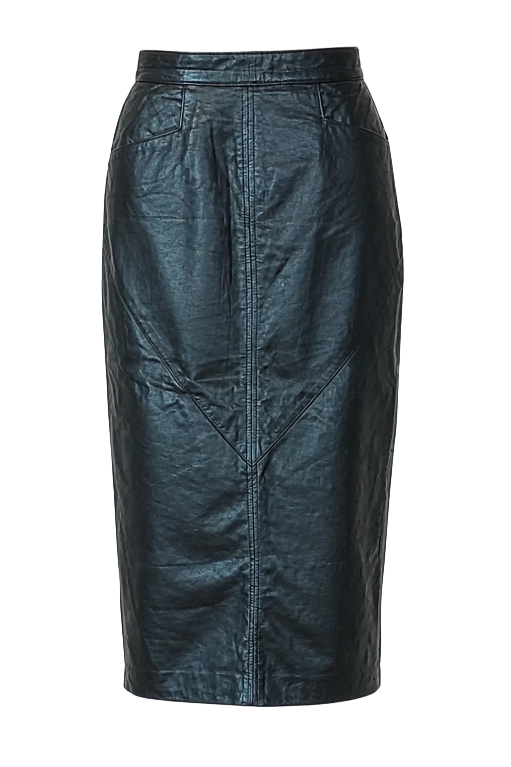 Vintage Midi Skirt M (US M) Leather | The Leather Pencil, Relover