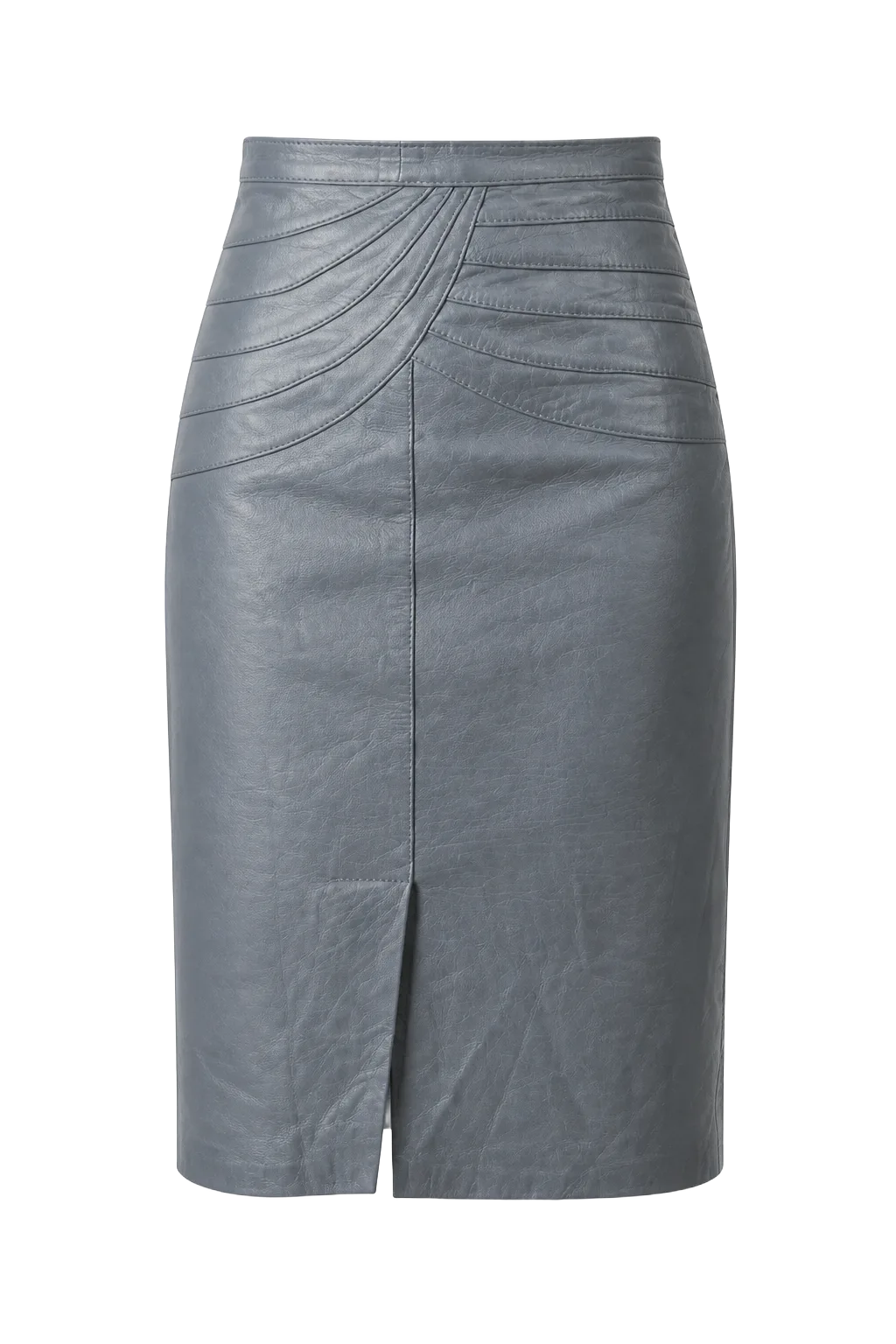 Vintage Pencil Skirt M (label 30) Grey | The Leather Pencil, Relover