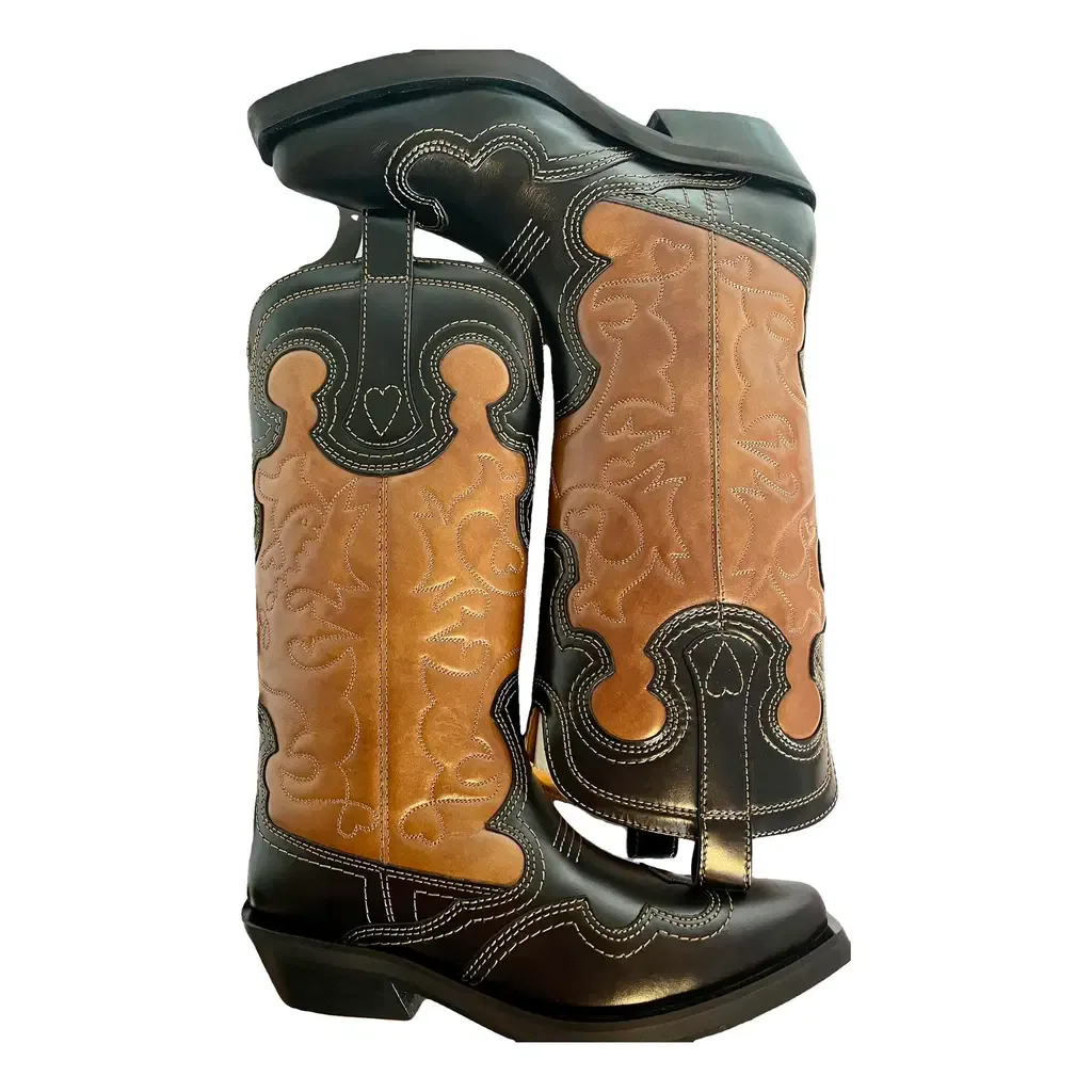 Ganni Brown Genuine Leather Footwear, seller photo 1 | The Long Way West, Relover