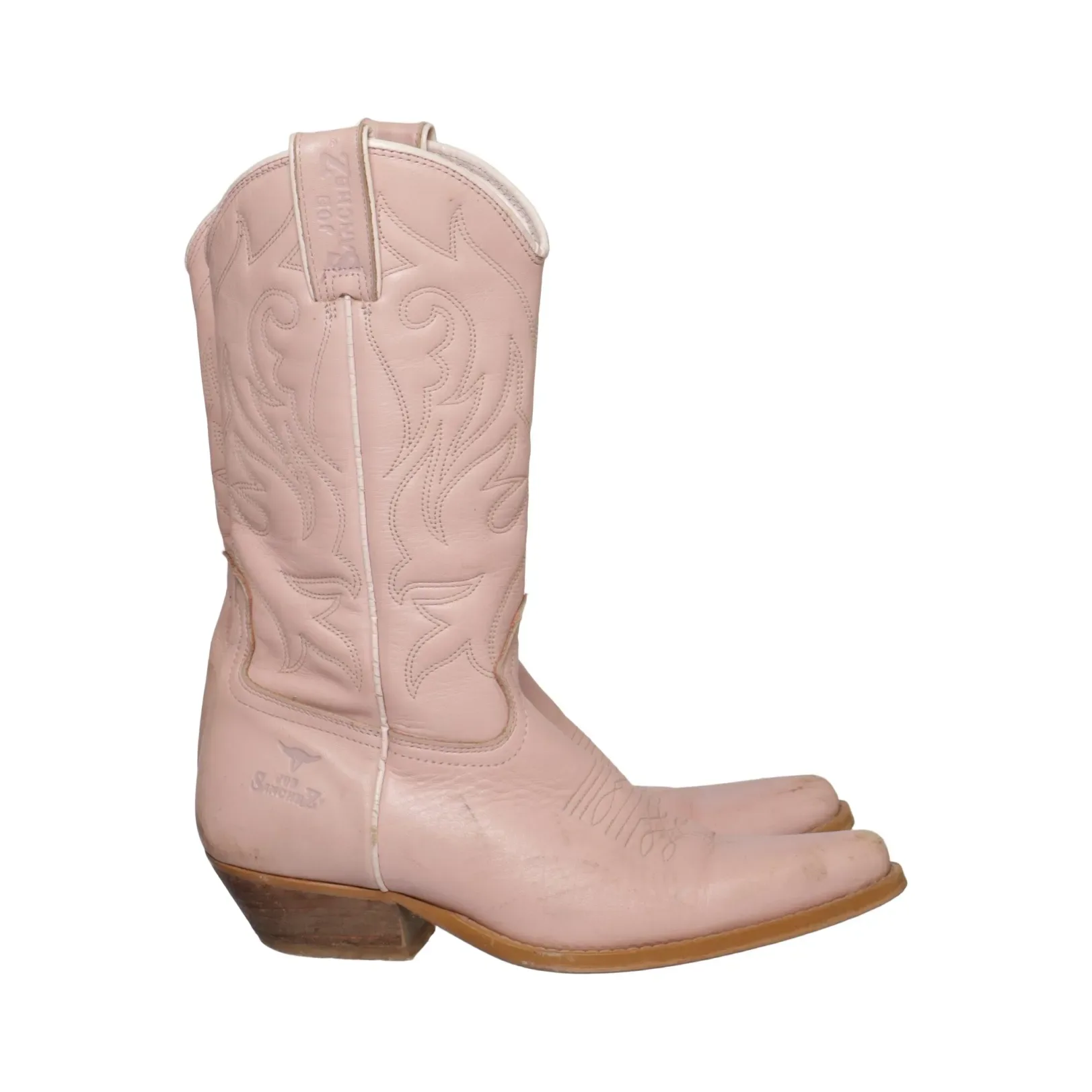 Joe Sanchez Pink Worn-in Leather Footwear, seller photo 1 | The Long Way West, Relover