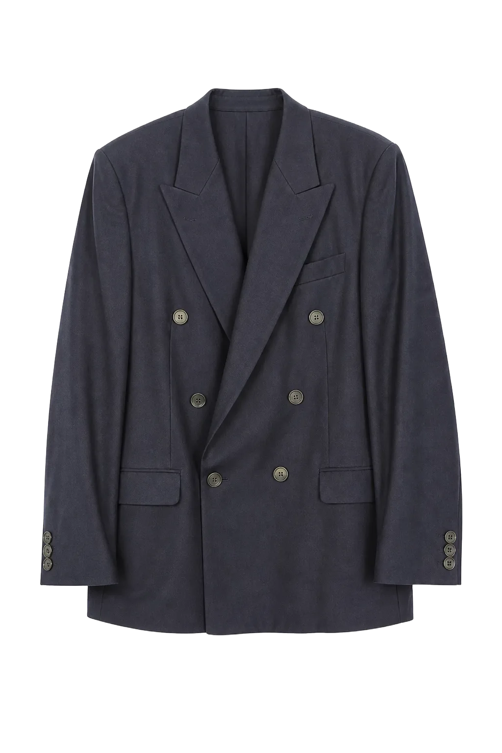 Deep Blue Wool Blazer | The Quiet Shoulder, Relover