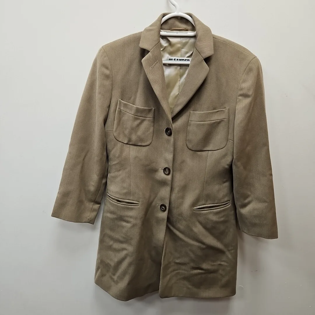 Jil Sander Grey Wool Blazer, seller photo 1 | The Quiet Shoulder, Relover