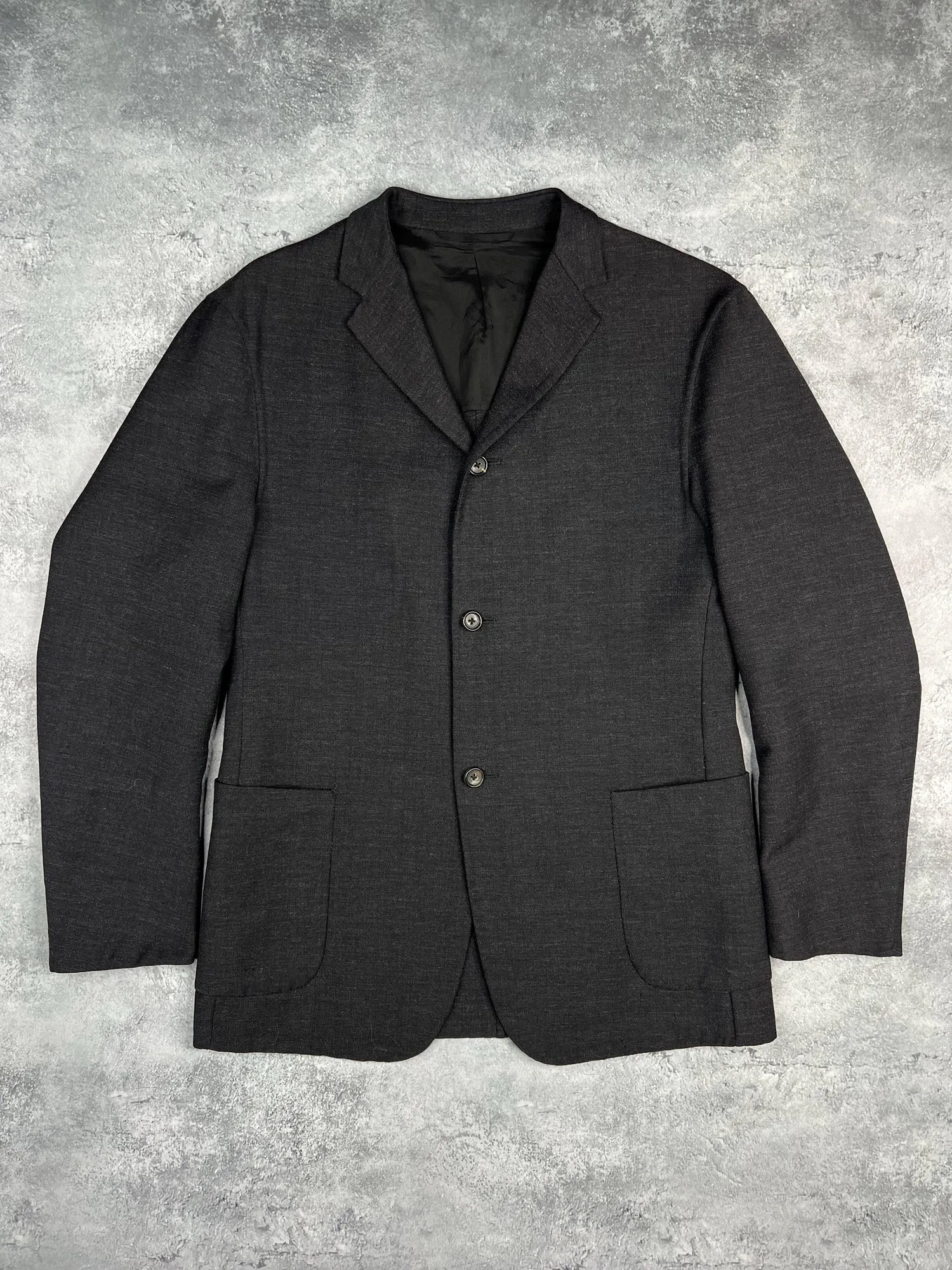 Jil Sander Gray Wool Blazer, seller photo 1 | The Quiet Shoulder, Relover