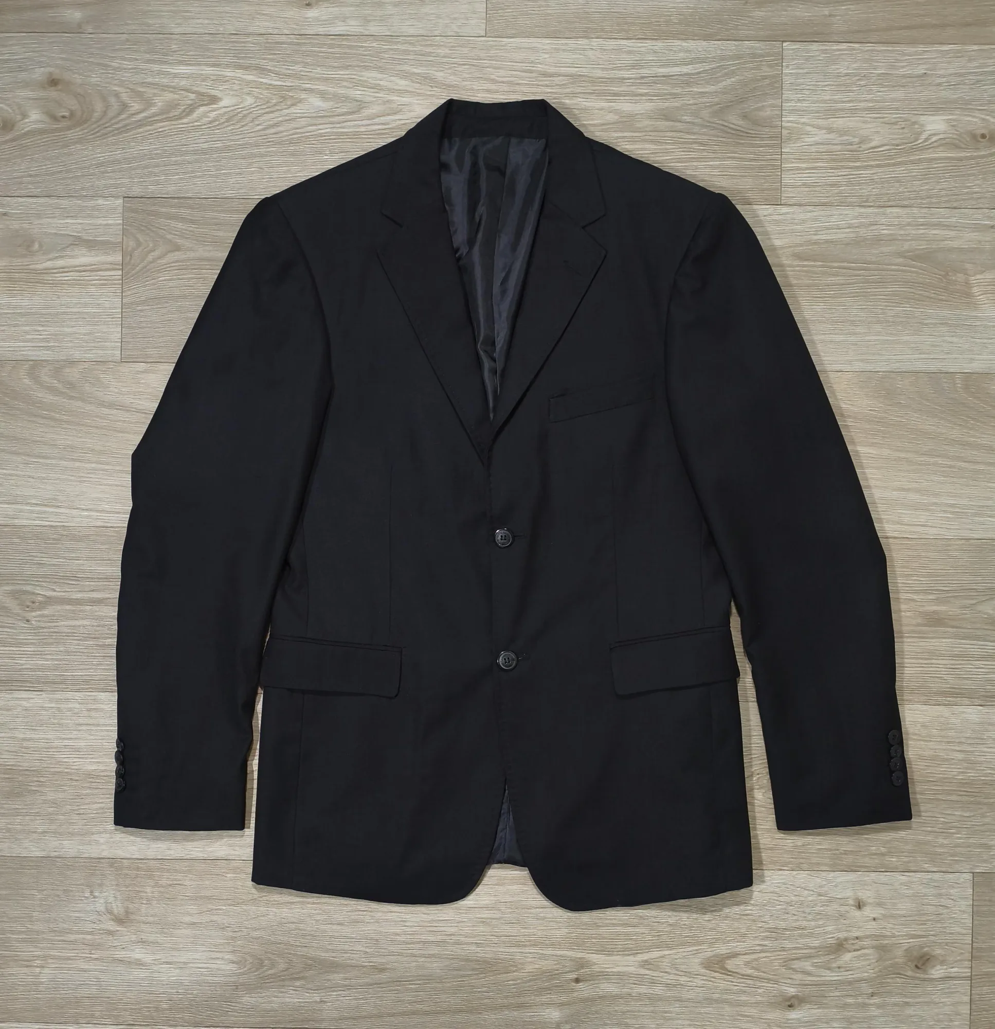 Vintage Black Wool Blazer, seller photo 1 | The Quiet Shoulder, Relover