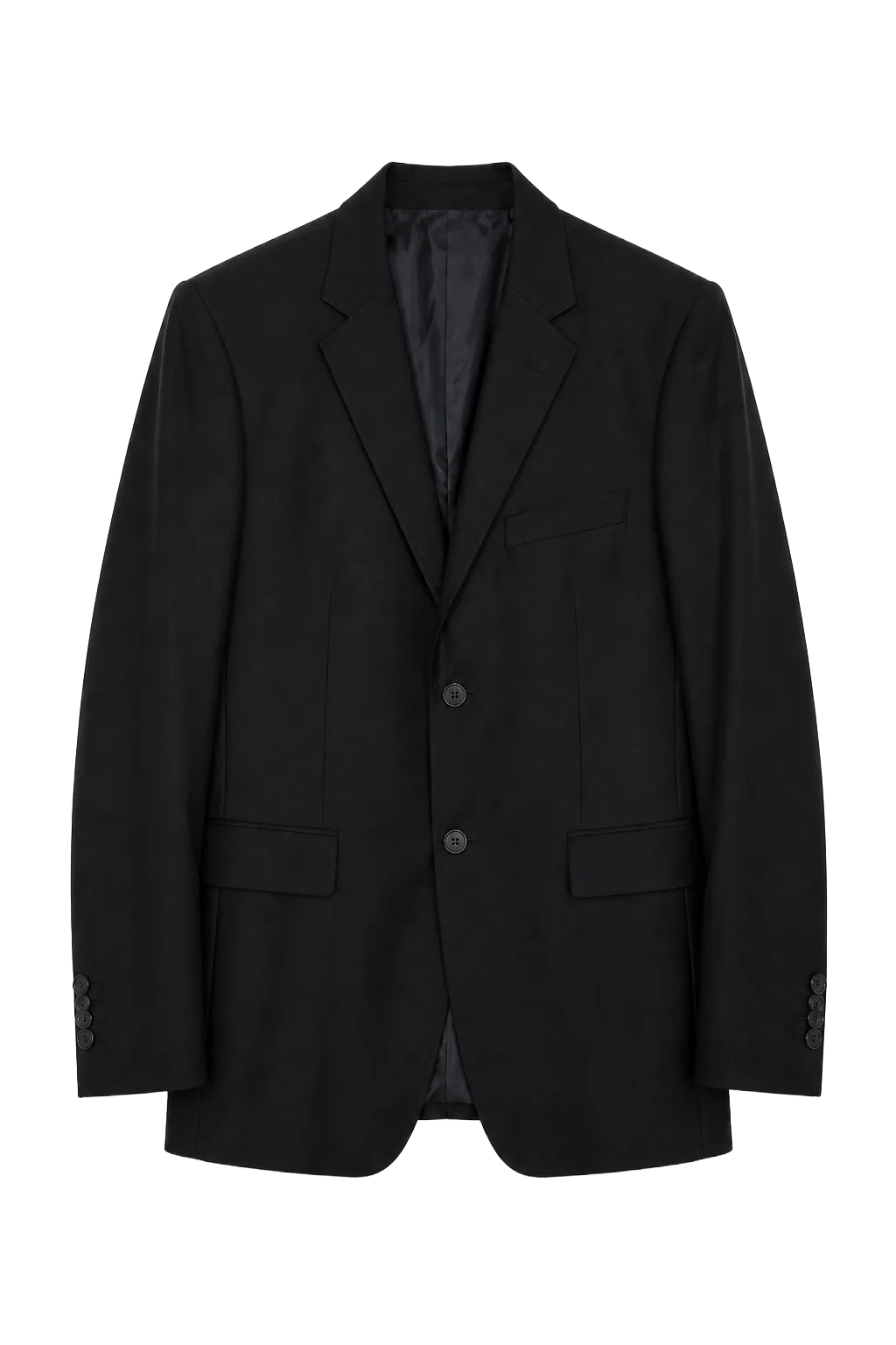 Vintage Black Wool Blazer | The Quiet Shoulder, Relover