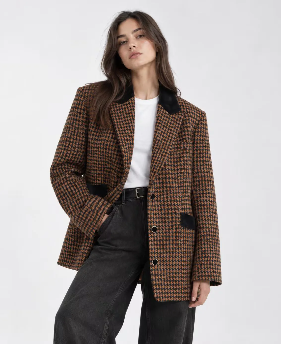 Vintage Plaid Wool Blazer (L), seller photo 1 | The Quiet Shoulder, Relover