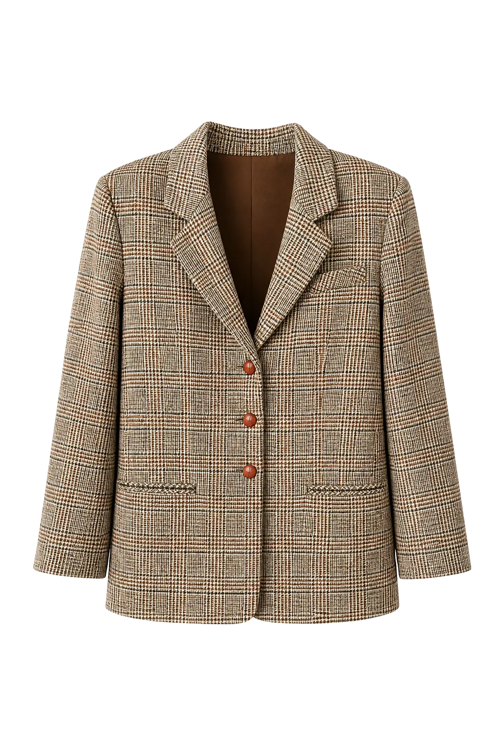 Vintage Plaid Wool Blazer (38) | The Quiet Shoulder, Relover