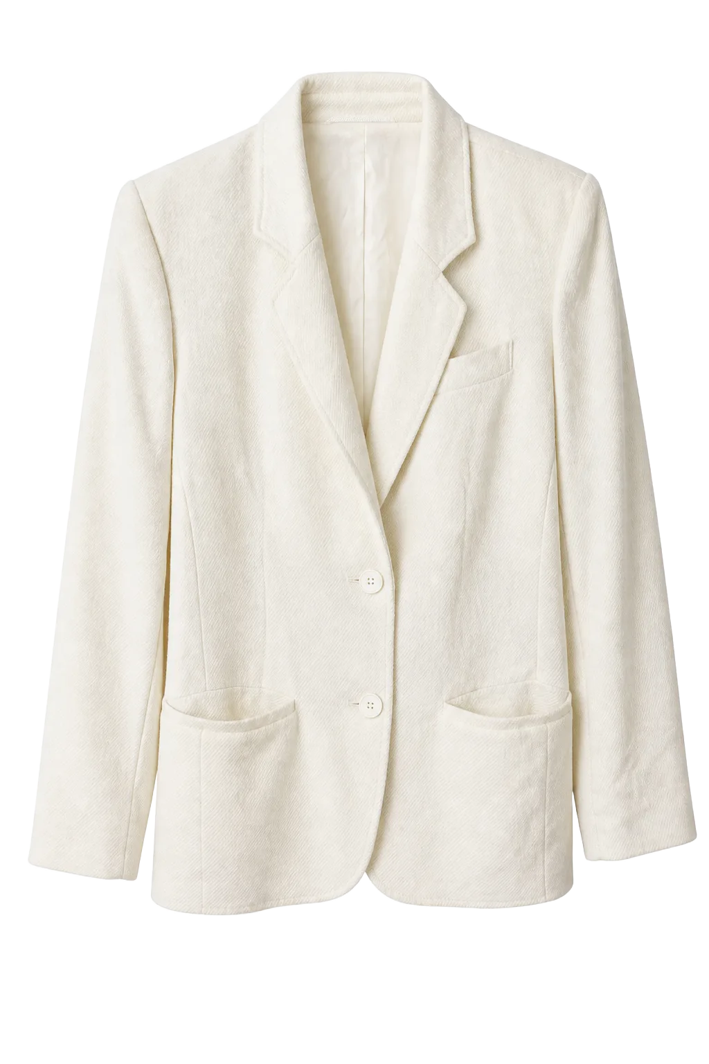 Vintage White Wool Blazer | The Quiet Shoulder, Relover