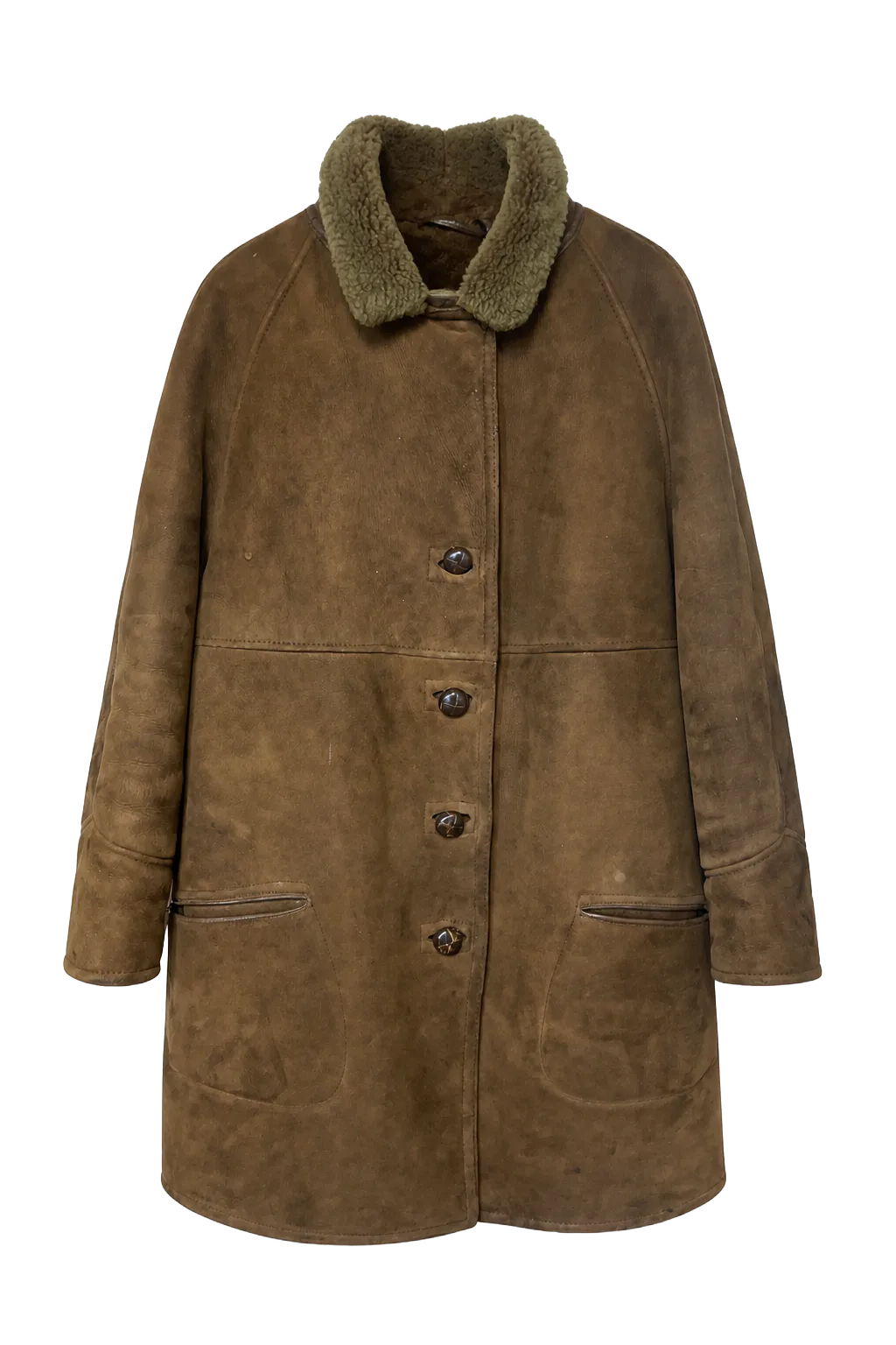 English Lady Brown Sheepskin Outerwear | The Weight of Winter, Relover