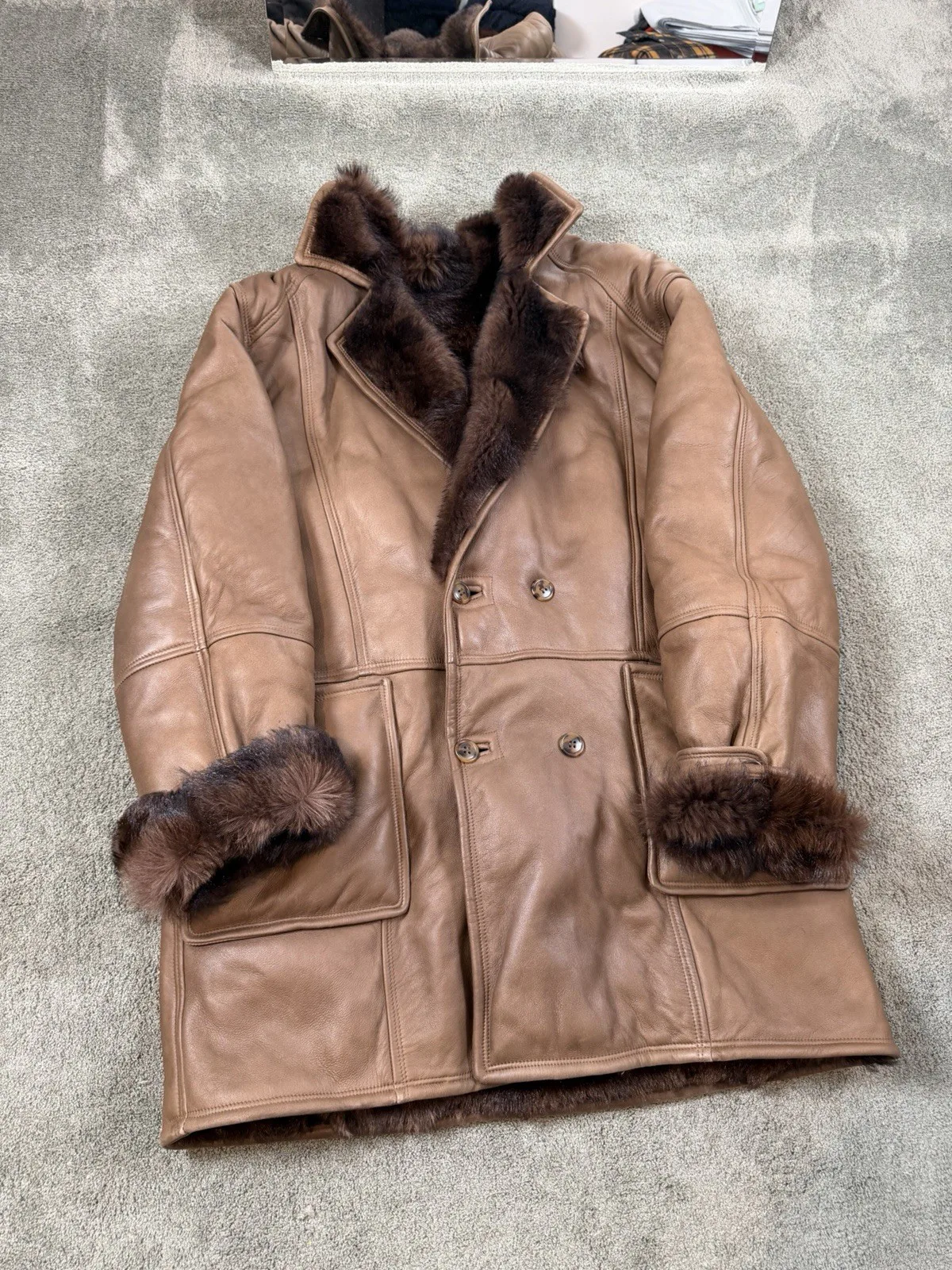Made in Italy Marrone Pelliccia Outerwear, seller photo 1 | The Weight of Winter, Relover