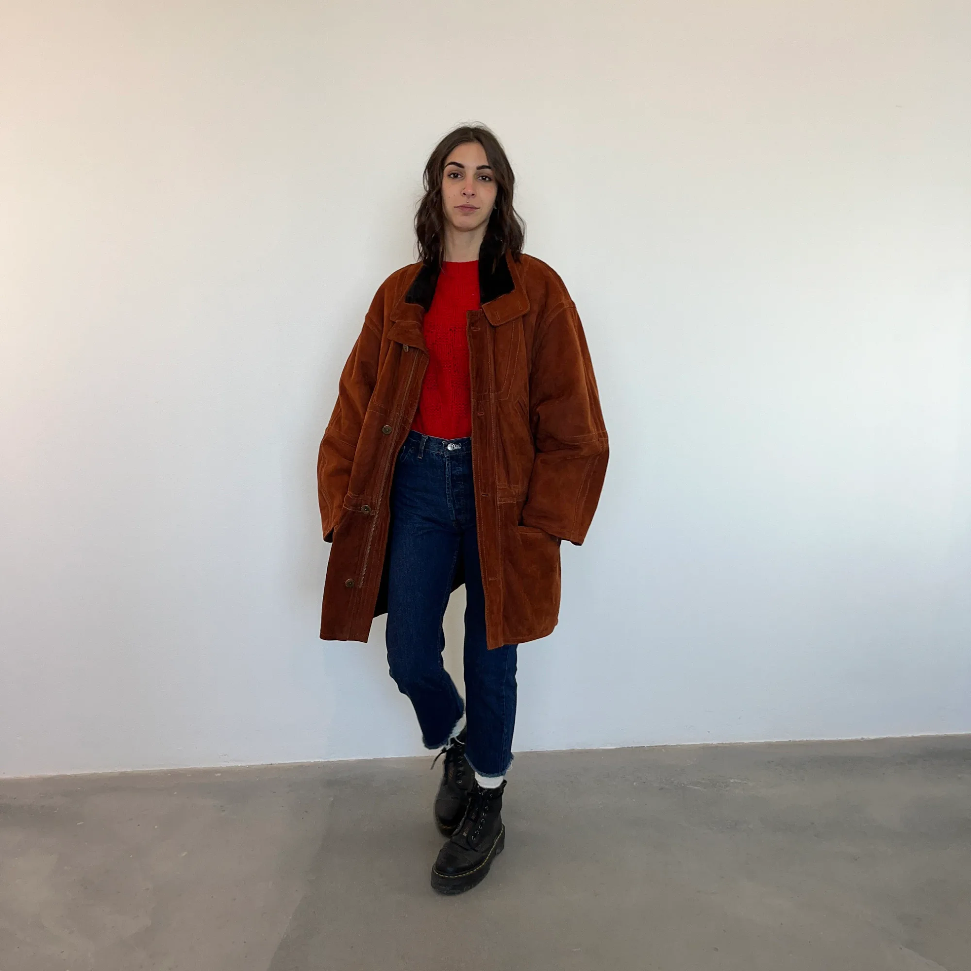 Vintage Brown Artigianale Shearling Coat, seller photo 1 | The Weight of Winter, Relover